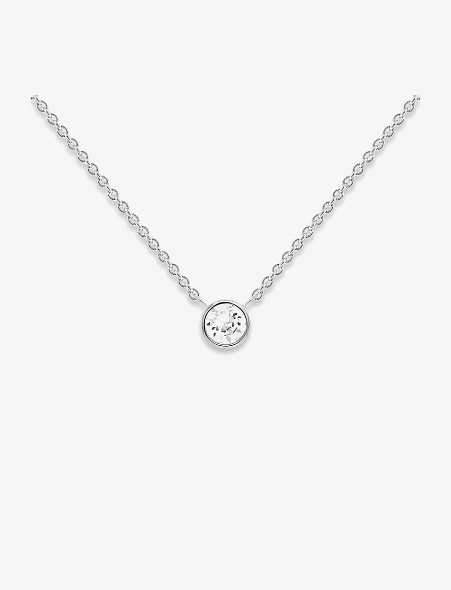 Marmara Sterling - Silver Single necklace - halsketten - crystal - 1