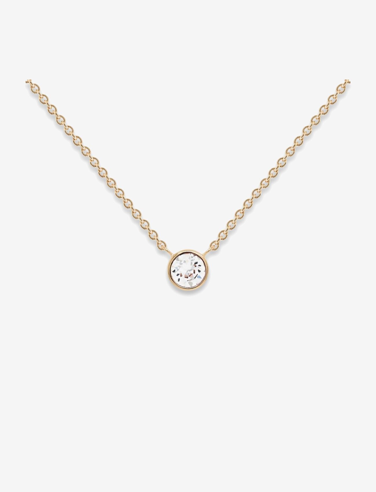 Marmara Sterling - Goldplated Single necklace - halskæder - crystal - 1