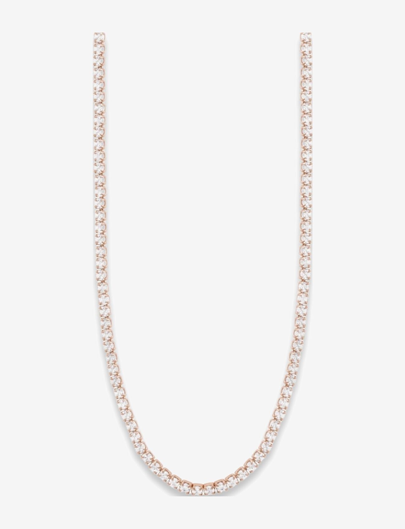 Marmara Sterling - Goldplated Tennis necklace - kaelaketid - white - 1
