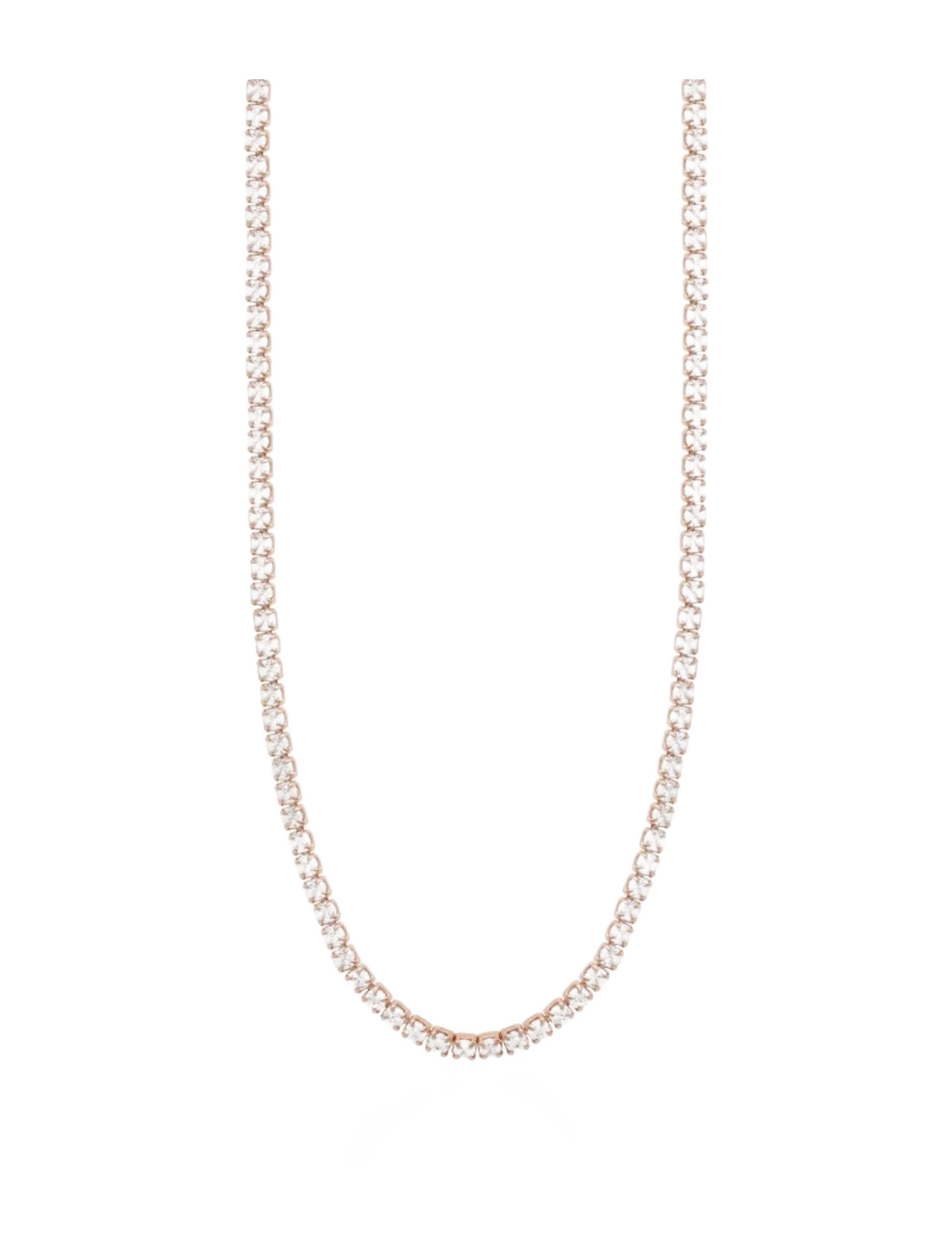 Marmara Sterling Goldplated Tennis necklace - Julegaver til kvinder - WHITE / gold