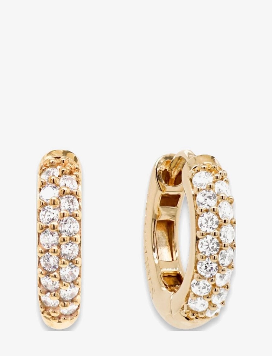 Marmara Sterling - Goldplated Classic earrings - lanko formos auskarai - yellow-goldplated - 1