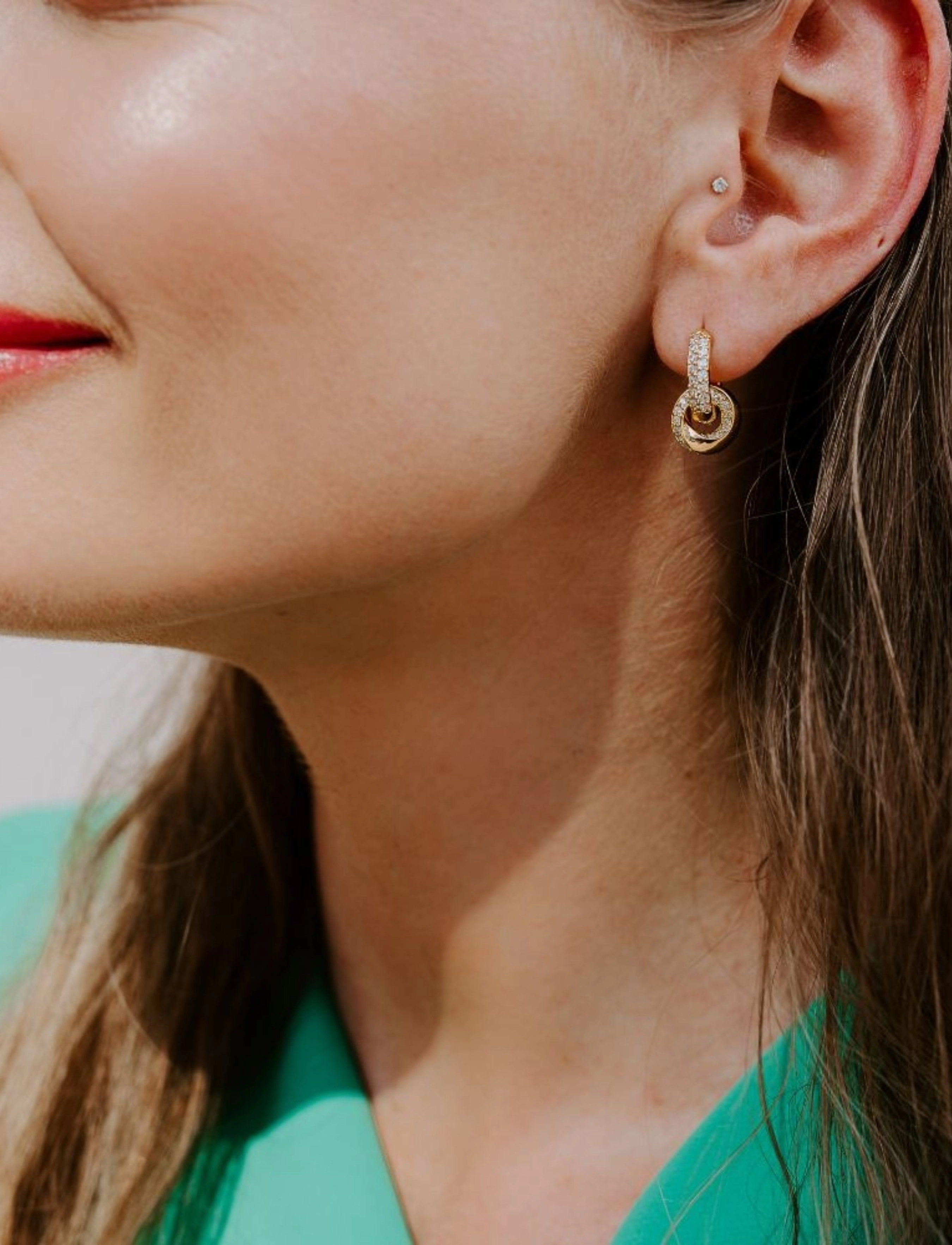 Marmara Sterling - Goldplated Classic earrings - lanko formos auskarai - yellow-goldplated - 3