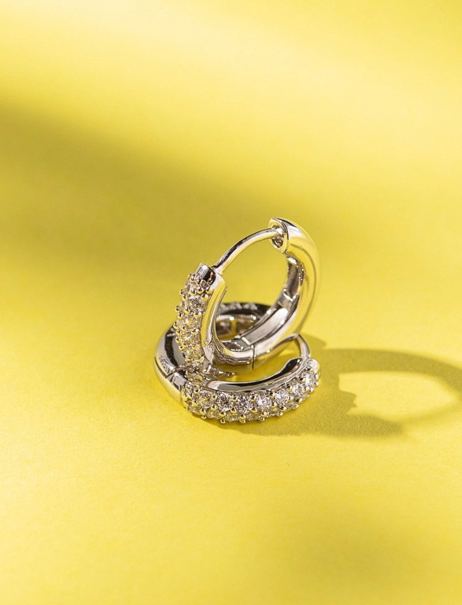 Marmara Sterling - Silver Classic earrings - cerceaux - silver - 0