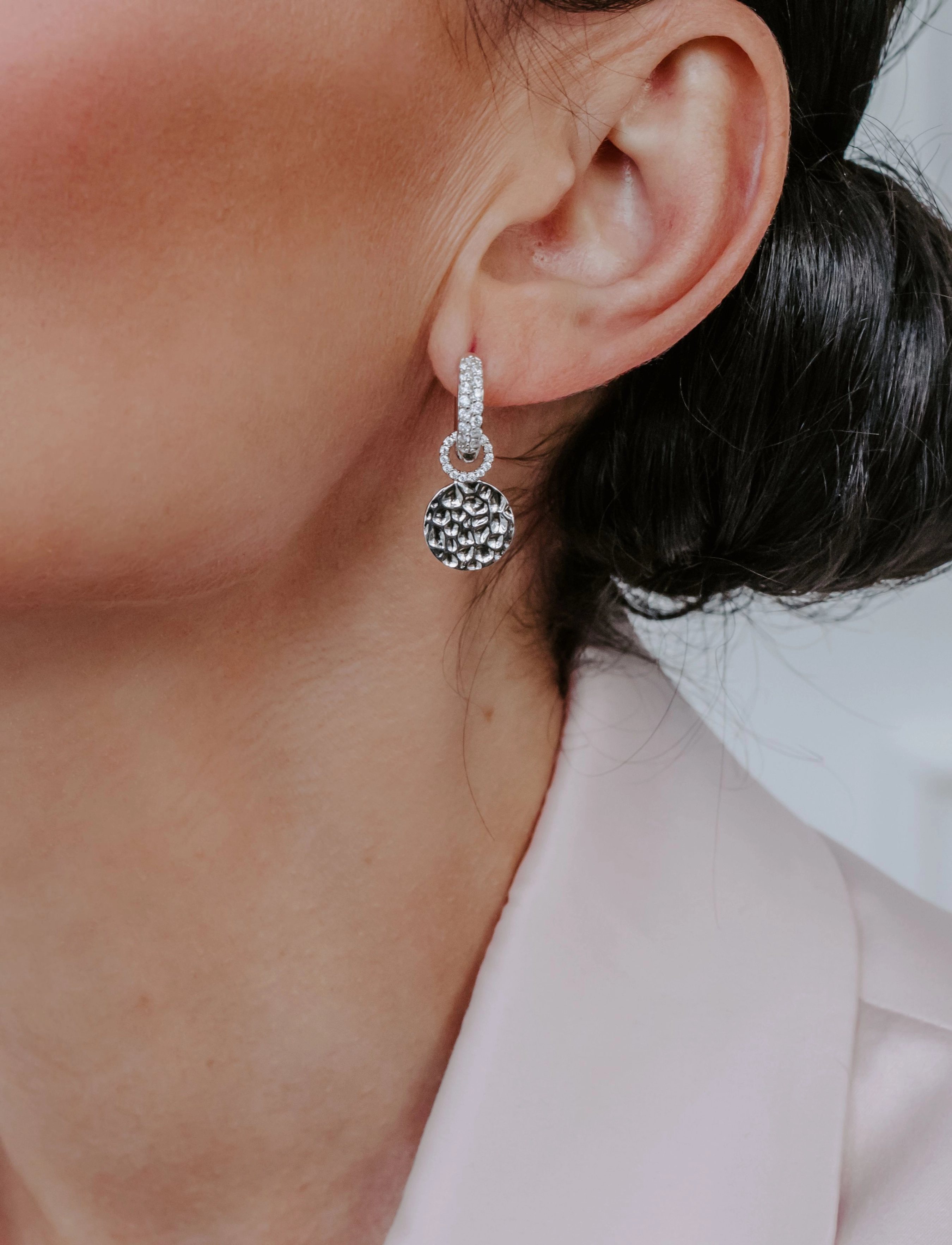 Marmara Sterling - Silver Classic earrings - creoler & hoops - silver - 3