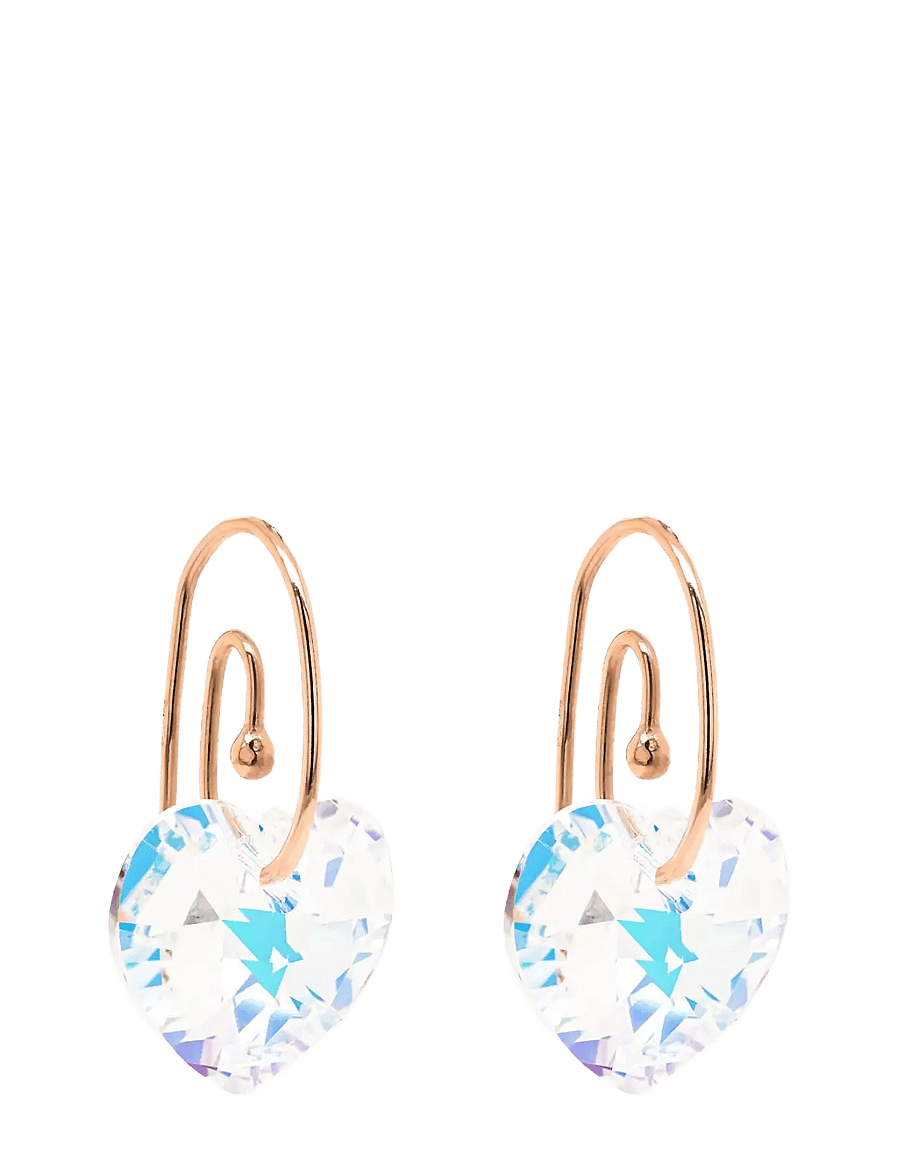 Marmara Sterling - 925 Silver Earrings, Goldplated - crystal ab - 0
