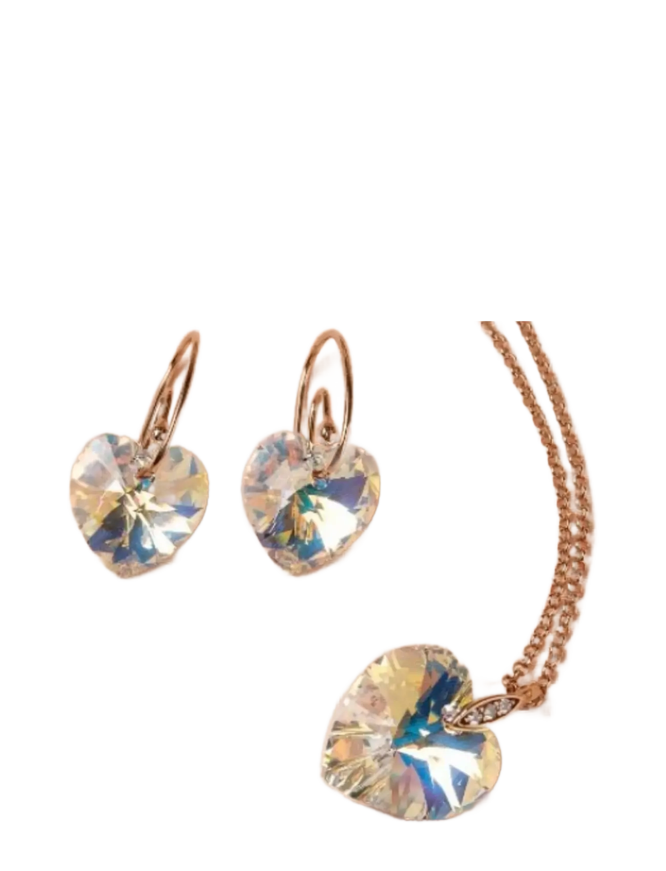 Marmara Sterling - 925 Silver Earrings, Goldplated - crystal ab - 1