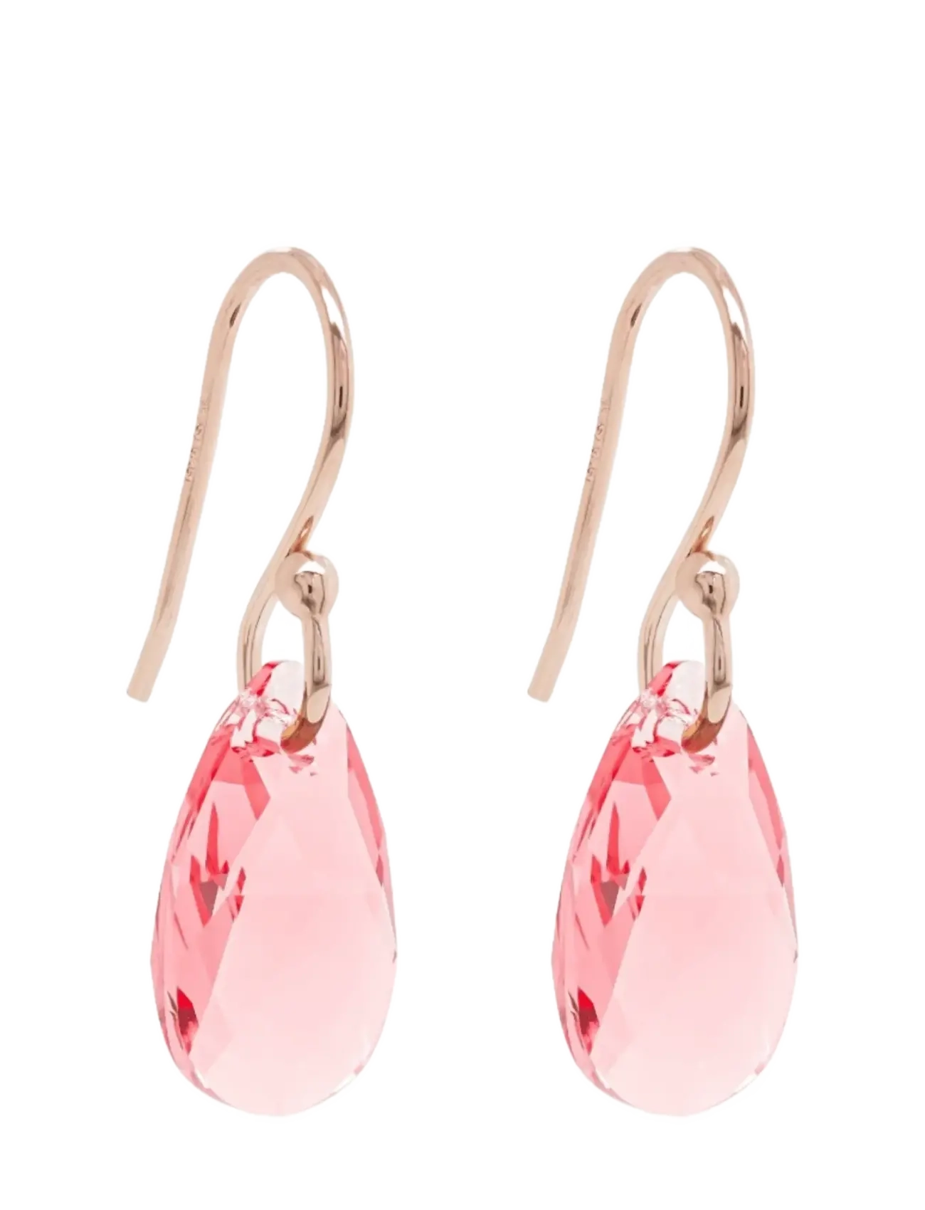 Marmara Sterling Goldplated Earrings, Kvinder, Dråbeøreringe, Pink, Str: ONE SIZE