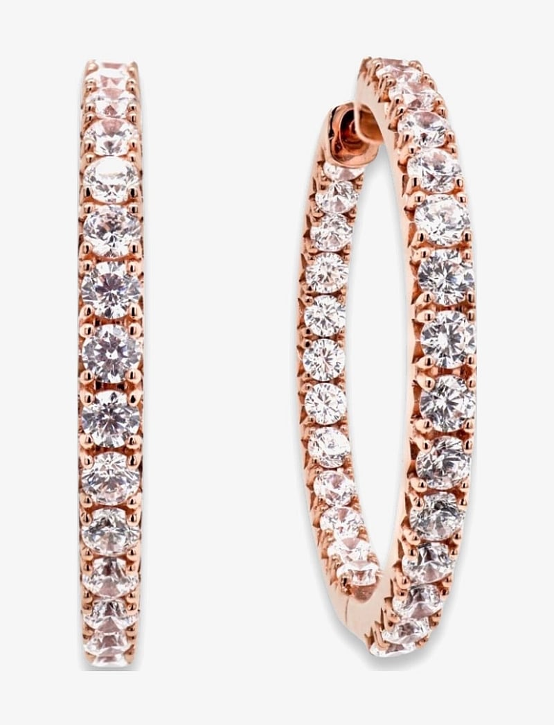 Marmara Sterling - Goldplated Hoop earrings - hoops - rose-goldplated - 1