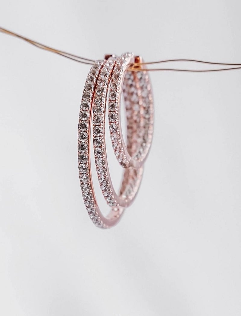 Marmara Sterling - Goldplated Hoop earrings - hoops - rose-goldplated - 0