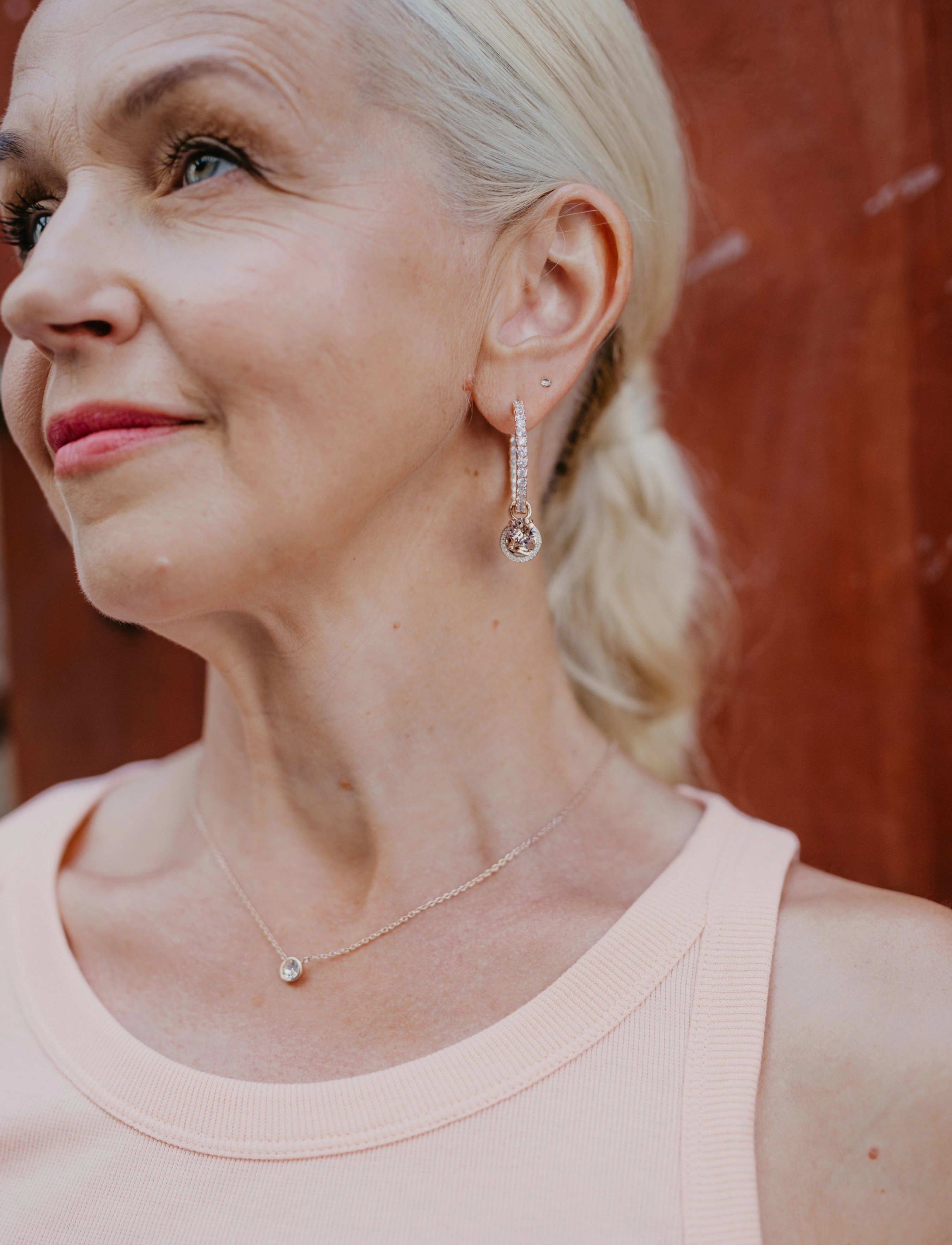 Marmara Sterling - Goldplated Hoop earrings - riņķīši - rose-goldplated - 4