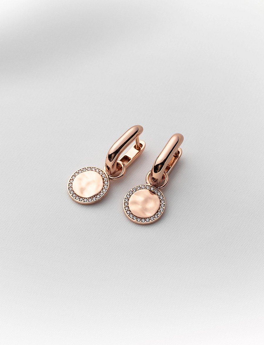 Marmara Sterling - Goldplated earrings - ohrhänger - rose-goldplated - 0