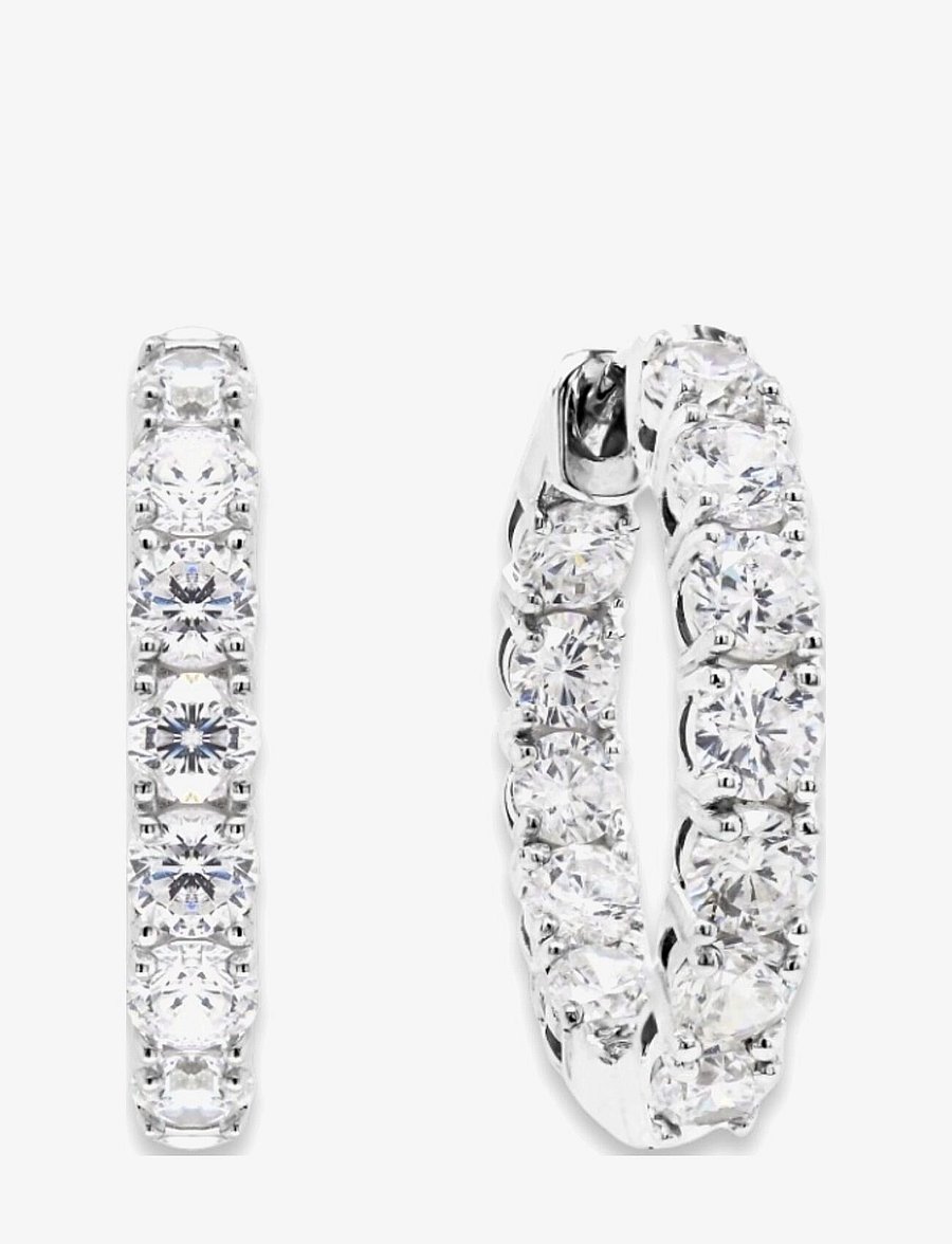 Marmara Sterling - Silver Luxury earrings - cerceaux - silver - 1