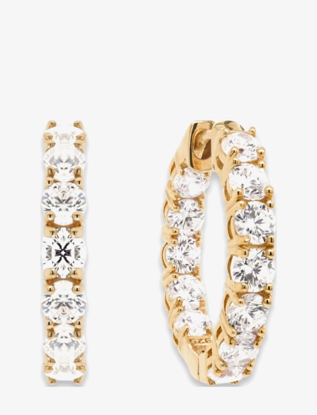 Marmara Sterling Goldplated Luxury earrings - Accessoires - YELLOW-GOLDPLATED / gold