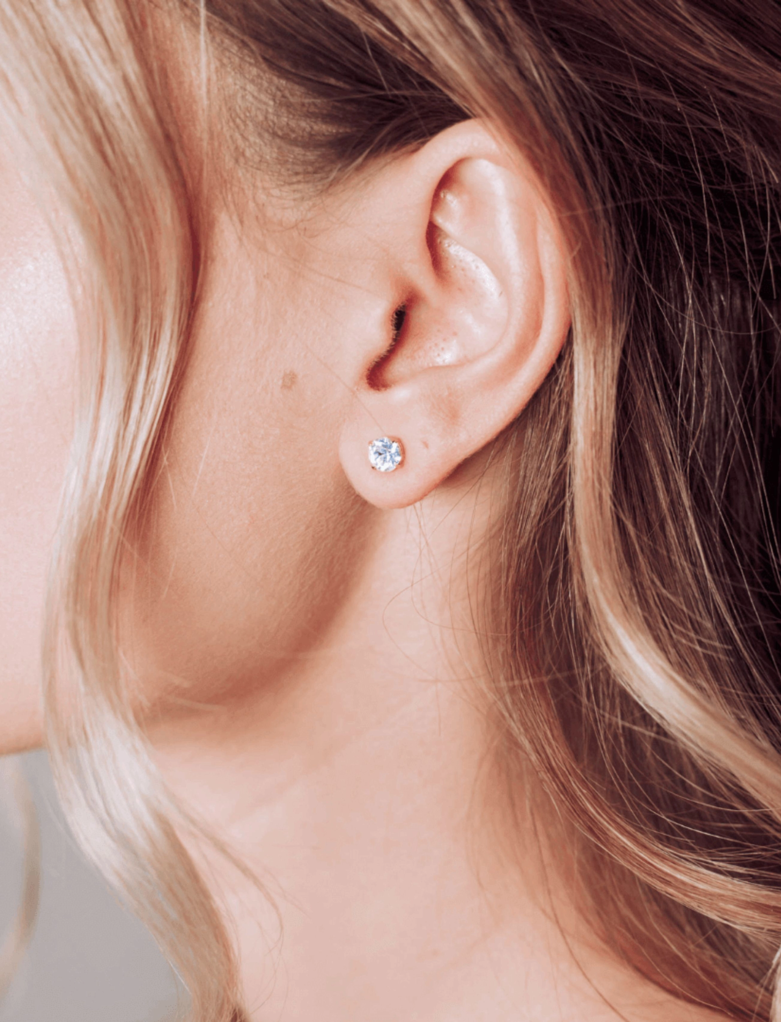 Marmara Sterling Goldplated Stud Earrings, Kvinder, Ørestikker, Guld, Str: ONE SIZE