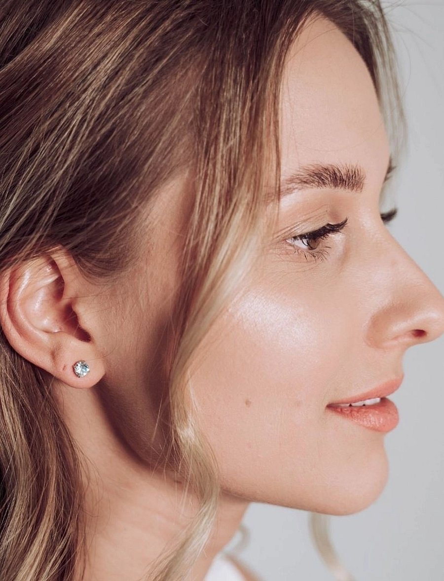 Marmara Sterling - Goldplated stud earrings - neet-kõrvarõngad - crystal - 2