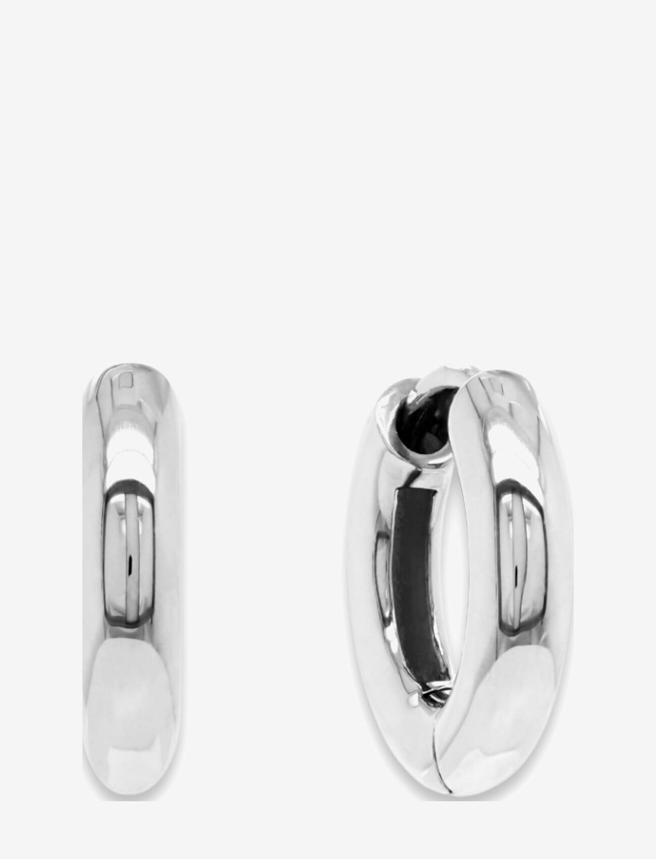 Marmara Sterling - Silver Classic earrings - hoops - silver - 1