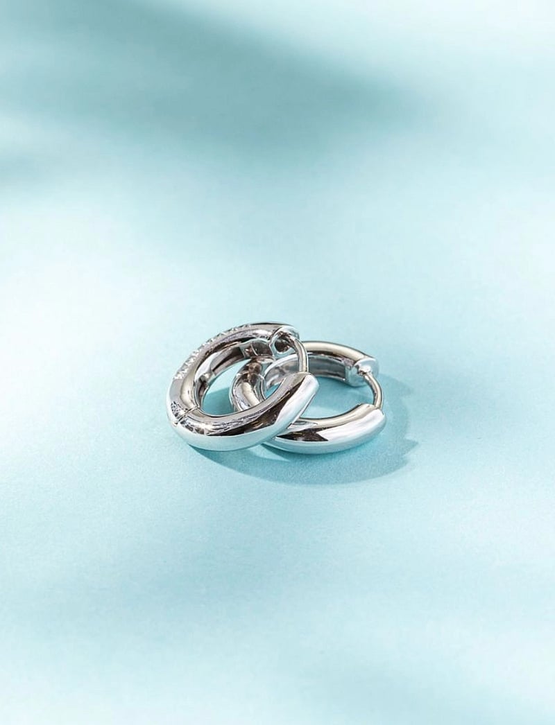 Marmara Sterling - Silver Classic earrings - hoops - silver - 0