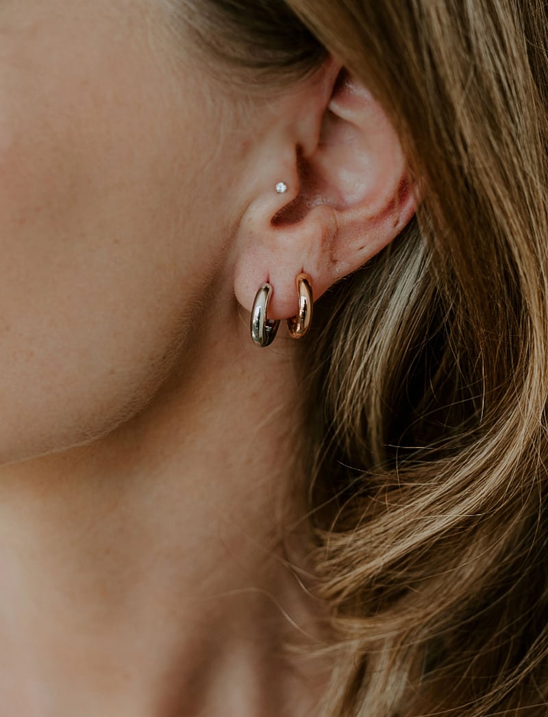 Marmara Sterling - Silver Classic earrings - hoops - silver - 3