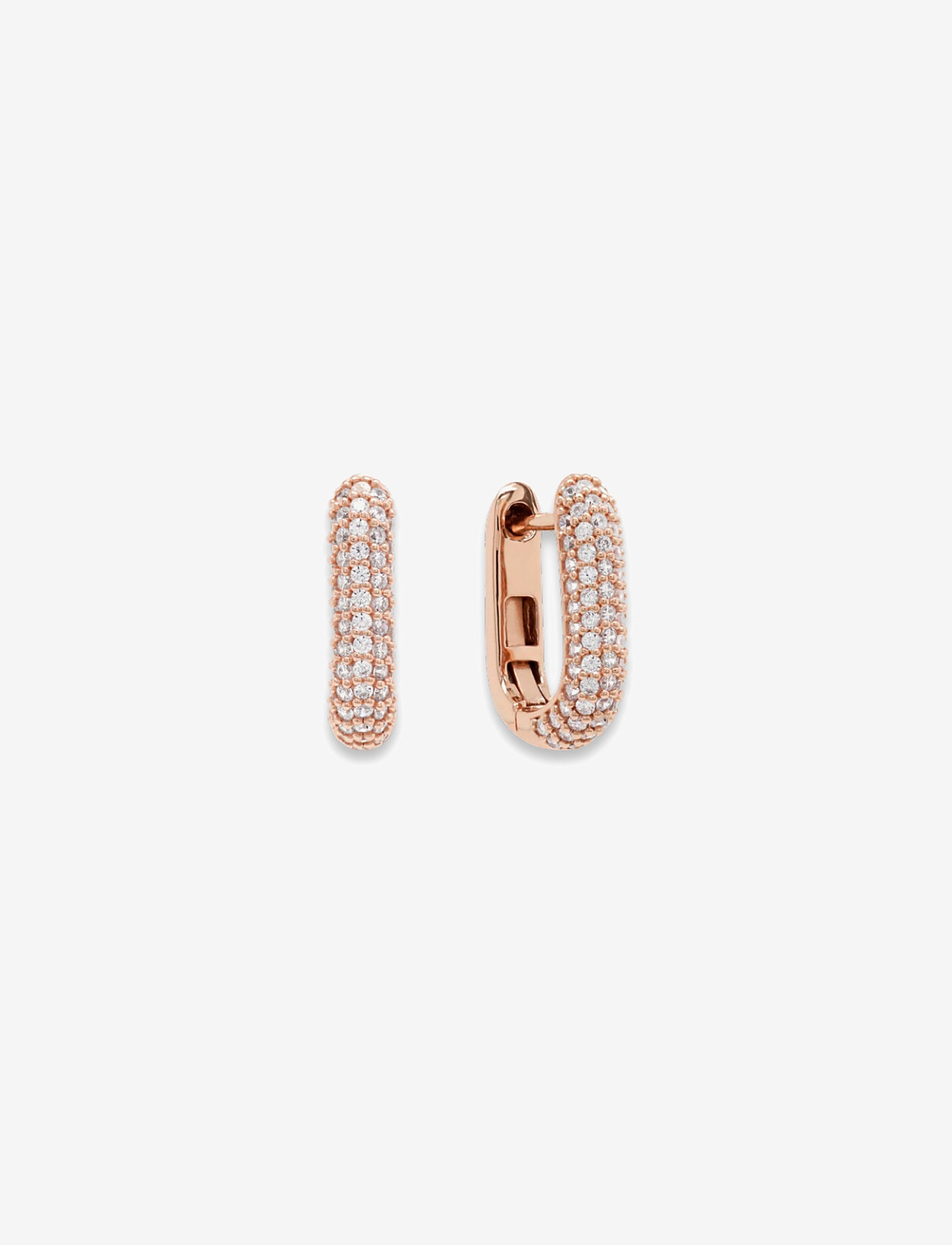Marmara Sterling - Goldplated Link earrings - kreolen - rose-goldplated - 1