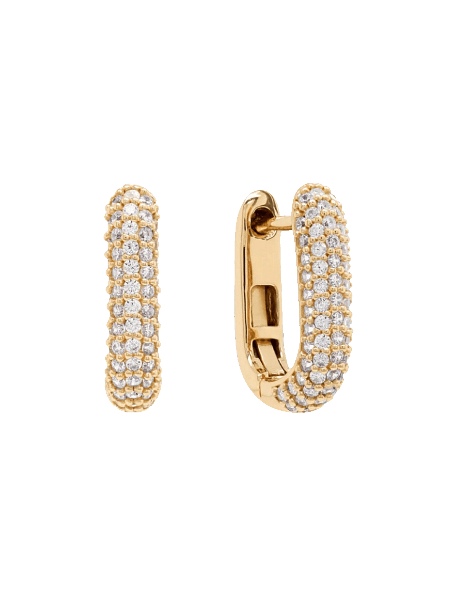 Marmara Sterling - Goldplated Link earrings - cerceaux - yellow-goldplated - 1