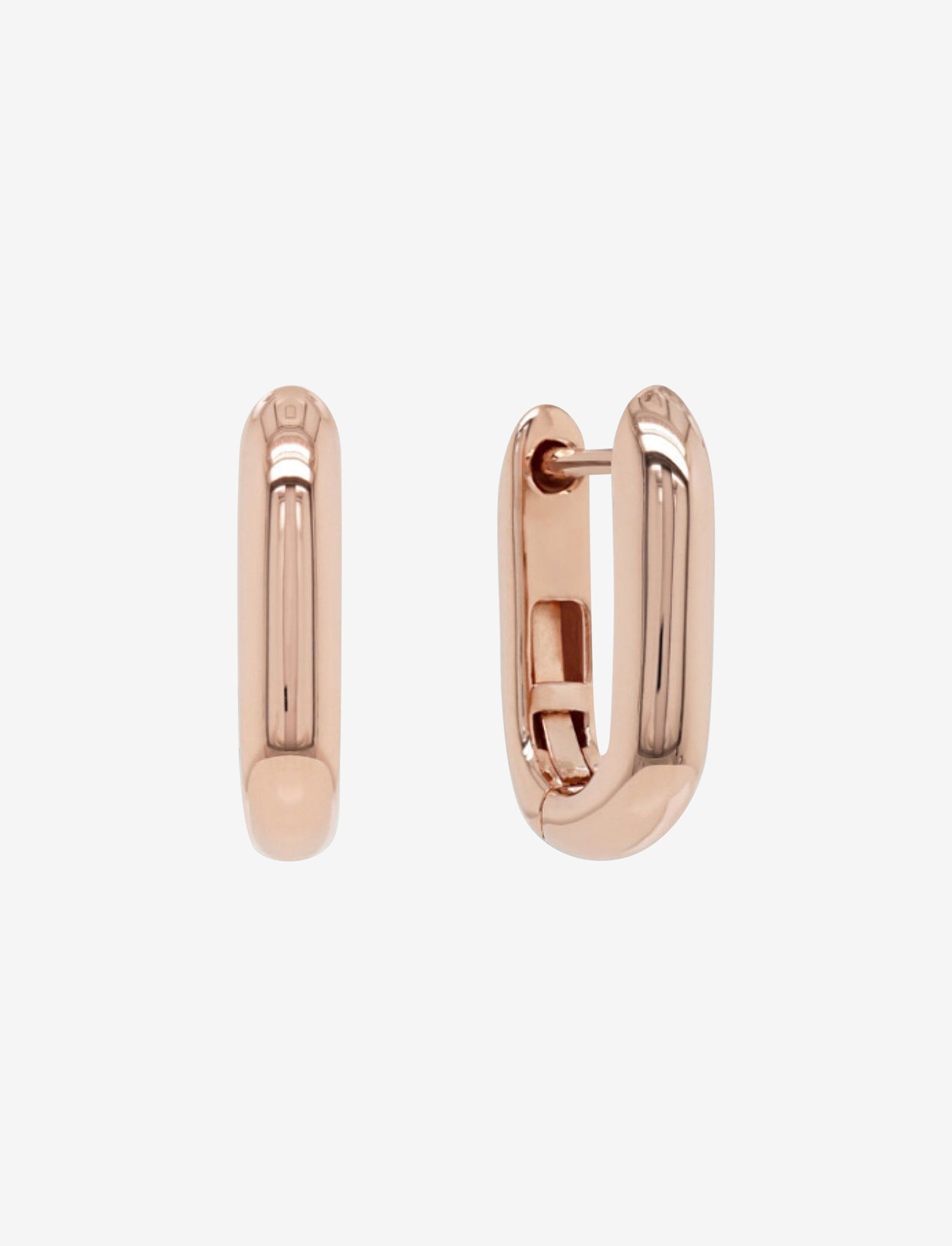 Marmara Sterling - Goldplated Link earrings - creoler & hoops - rose-goldplated - 1