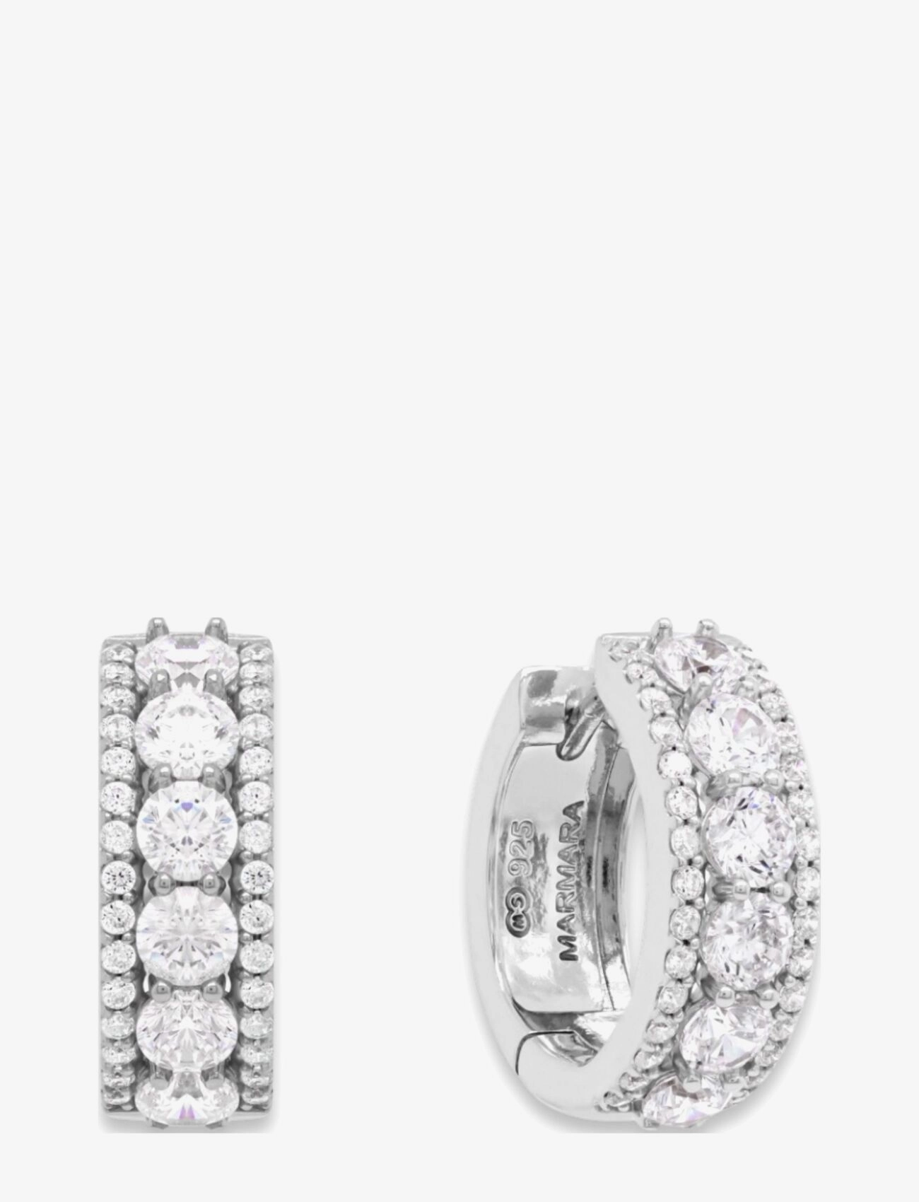 Marmara Sterling Silver Majestic Earrings, One Size, Silver, Øreringe > Creoler, Dame