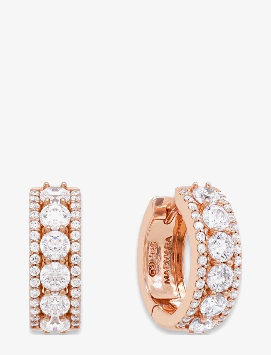 Marmara Sterling - Goldplated Majestic earrings - cerceaux - rose-goldplated - 1