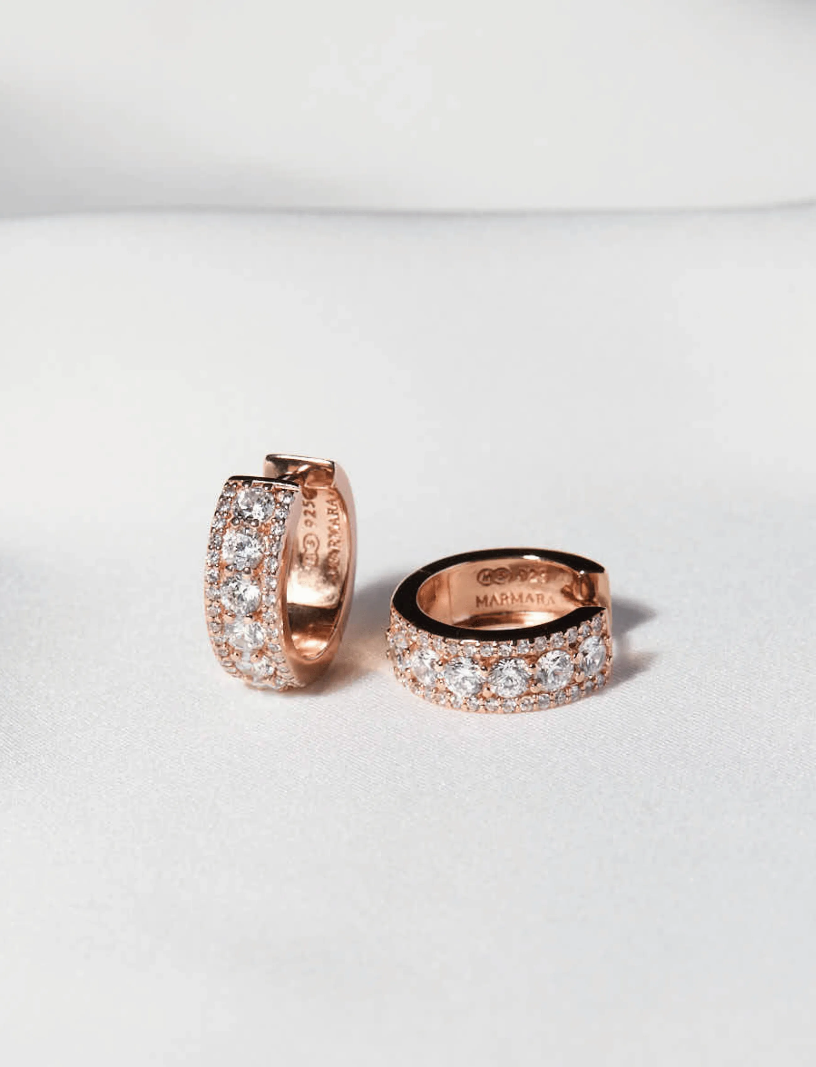 Marmara Sterling - Goldplated Majestic earrings - hringeyrnalokkar - rose-goldplated - 2
