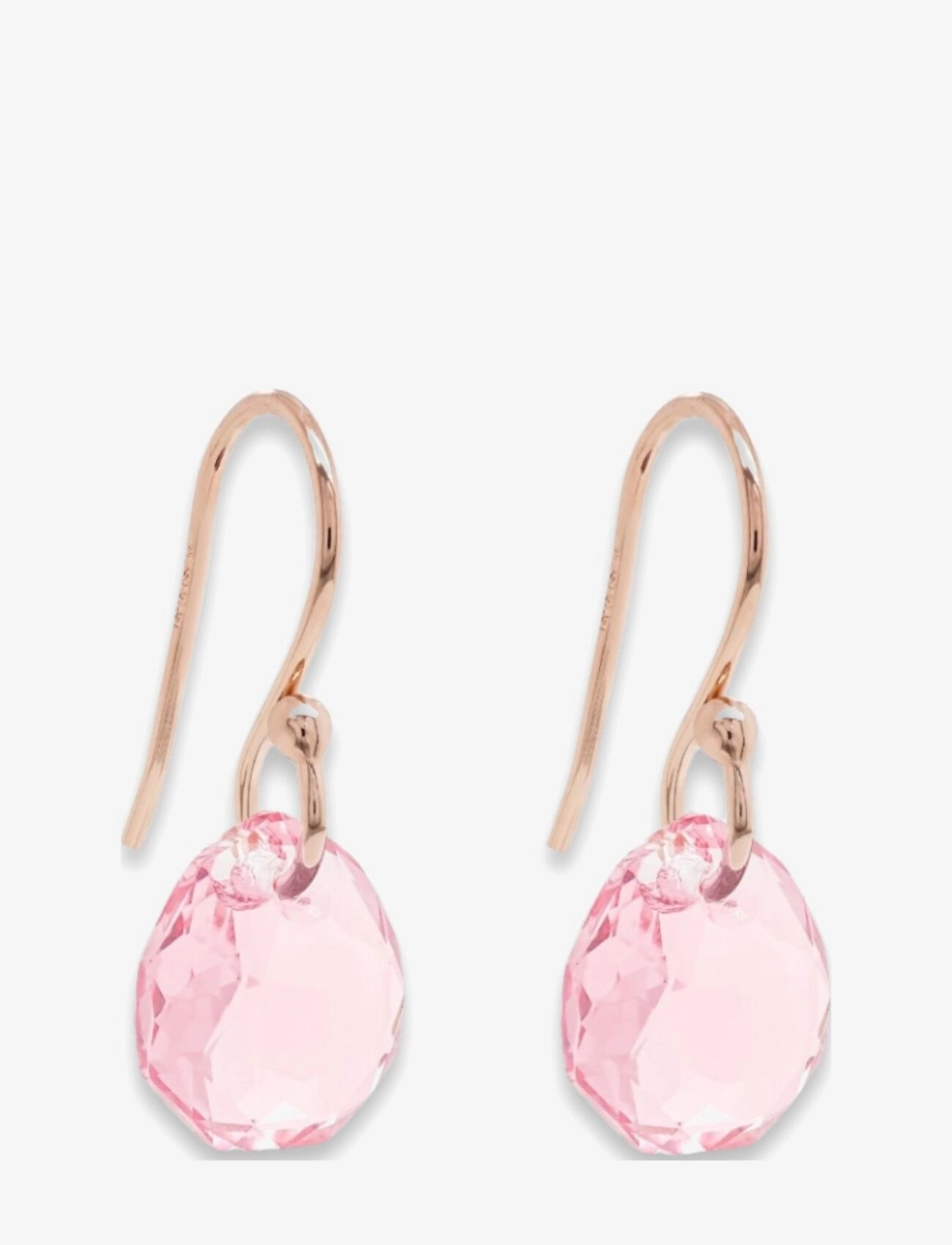 Marmara Sterling - Goldplated hook earrings - rippuvad kõrvarõngad - light rose - 1