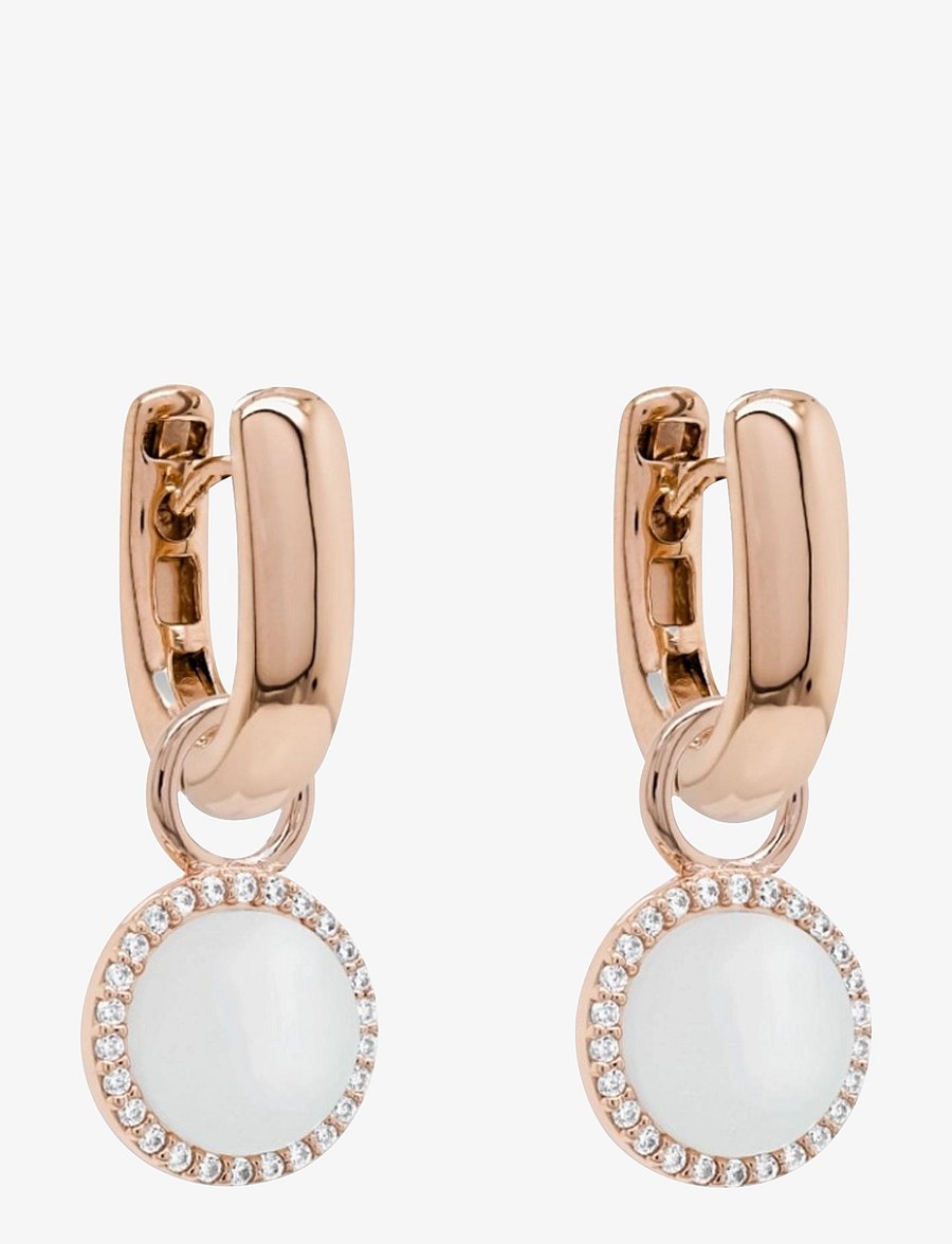 Marmara Sterling - Goldplated Mother of Pearl earrings - boucles d'oreilles en perles - rose-goldplated - 1