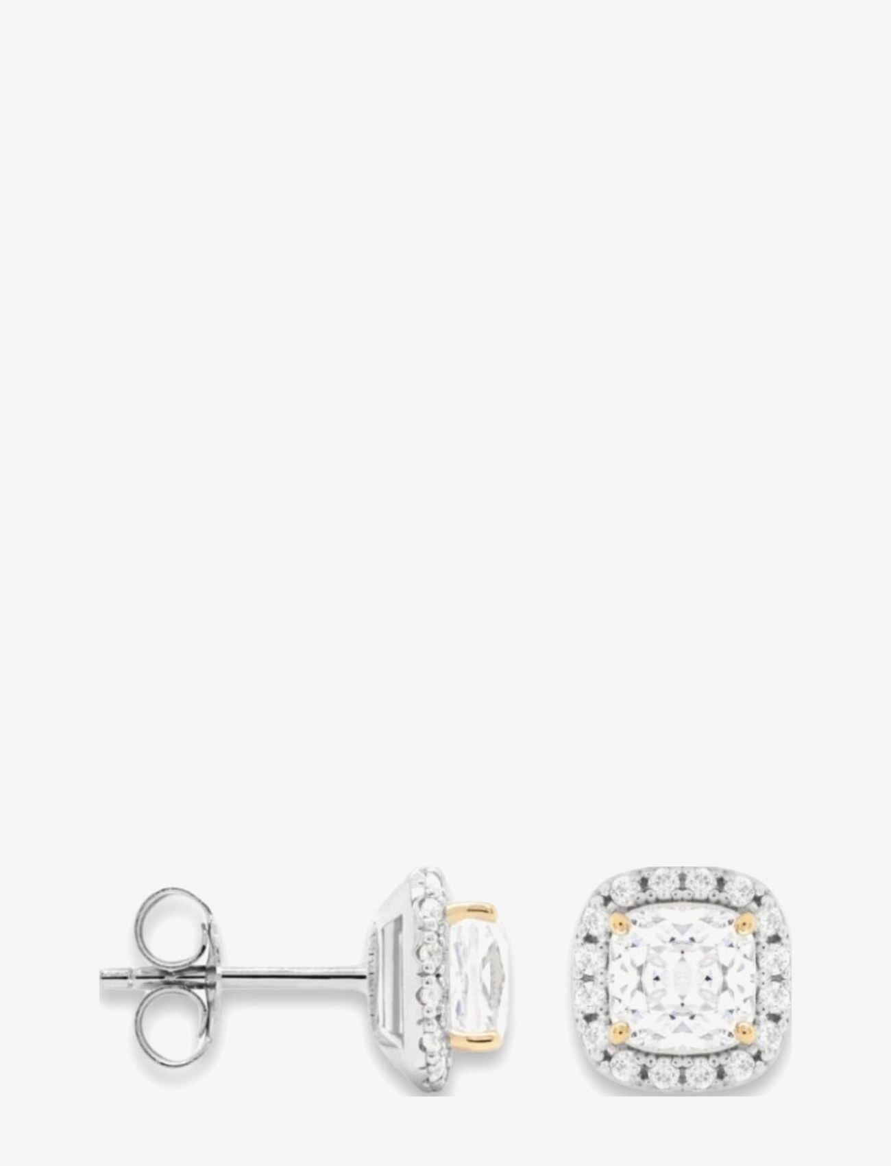 Marmara Sterling - Silver stud earrings - white - 1