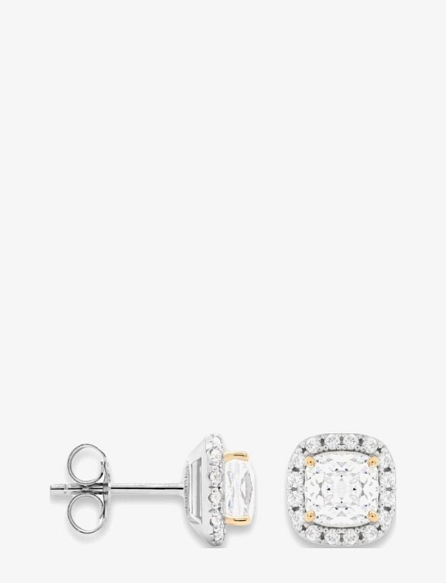 Marmara Sterling - Silver stud earrings - stud earrings - white - 1