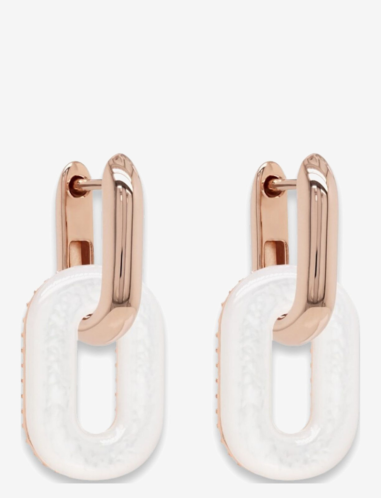 Marmara Sterling - Goldplated Link earrings - helmikorvakorut - rose-goldplated - 1
