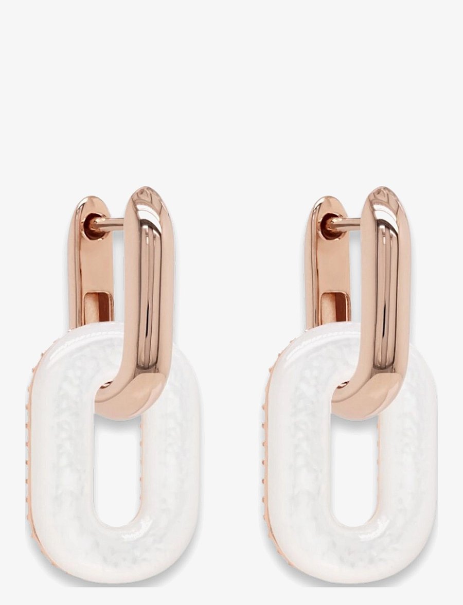 Marmara Sterling - Goldplated Link earrings - pärlitega kõrvarõngad - rose-goldplated - 1