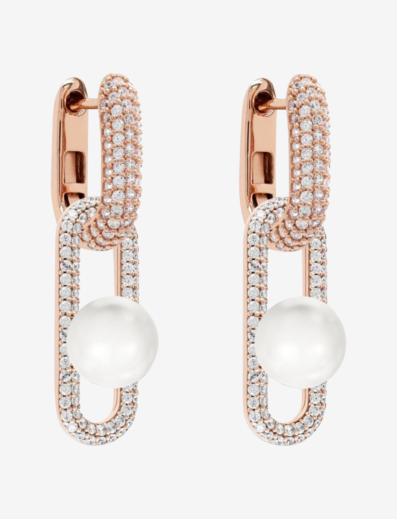 Marmara Sterling - Goldplated Pearl earrings - pärlörhängen - white - 1