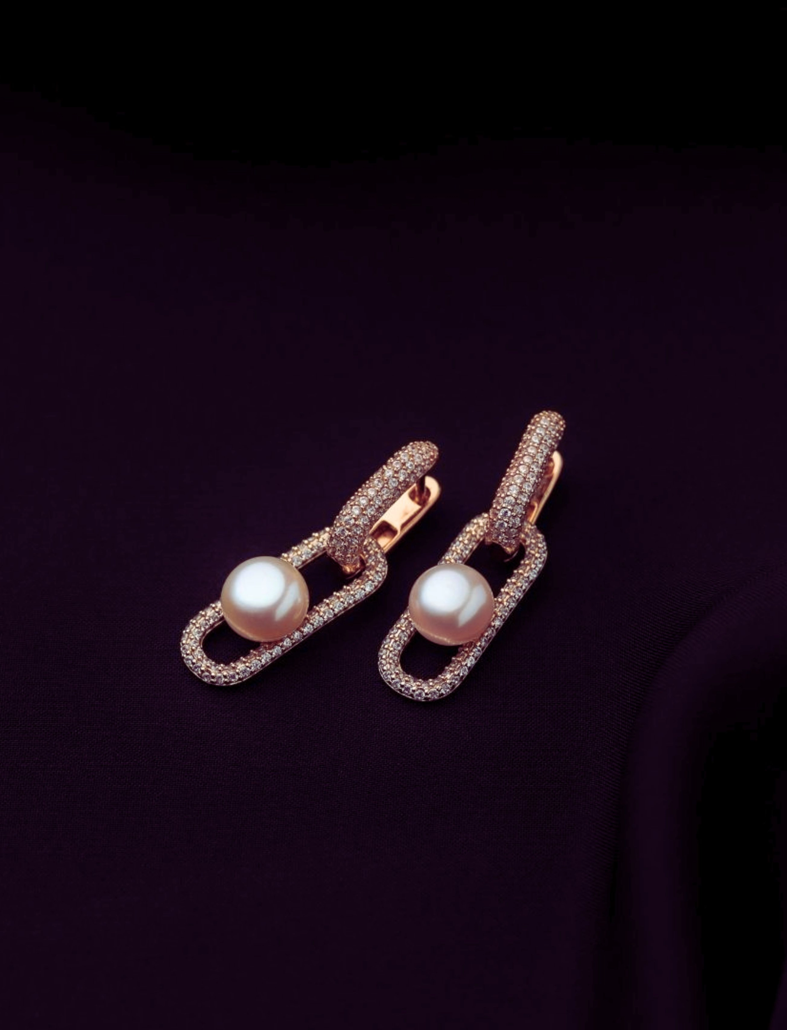 Marmara Sterling Goldplated Pearl Earrings, One Size, Weiß - Pendants Frauen