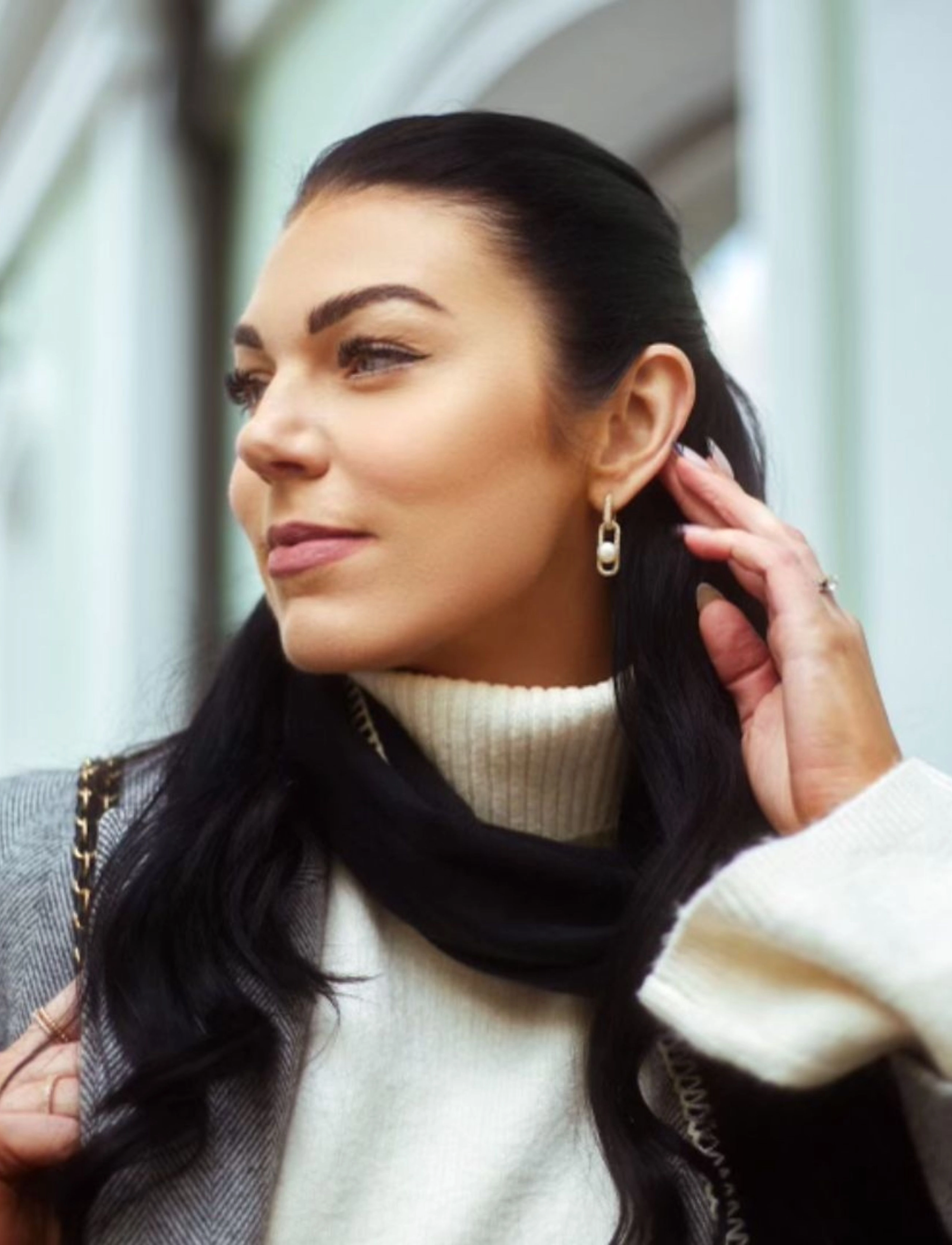 Marmara Sterling - Goldplated Pearl earrings - perlenohrringe - white - 2