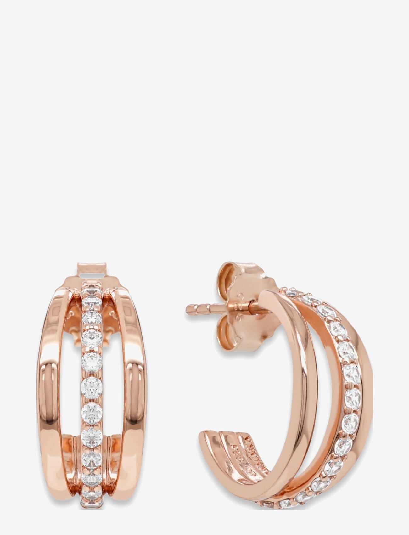 Marmara Sterling - Goldplated earrings - hoops - rose-goldplated - 1