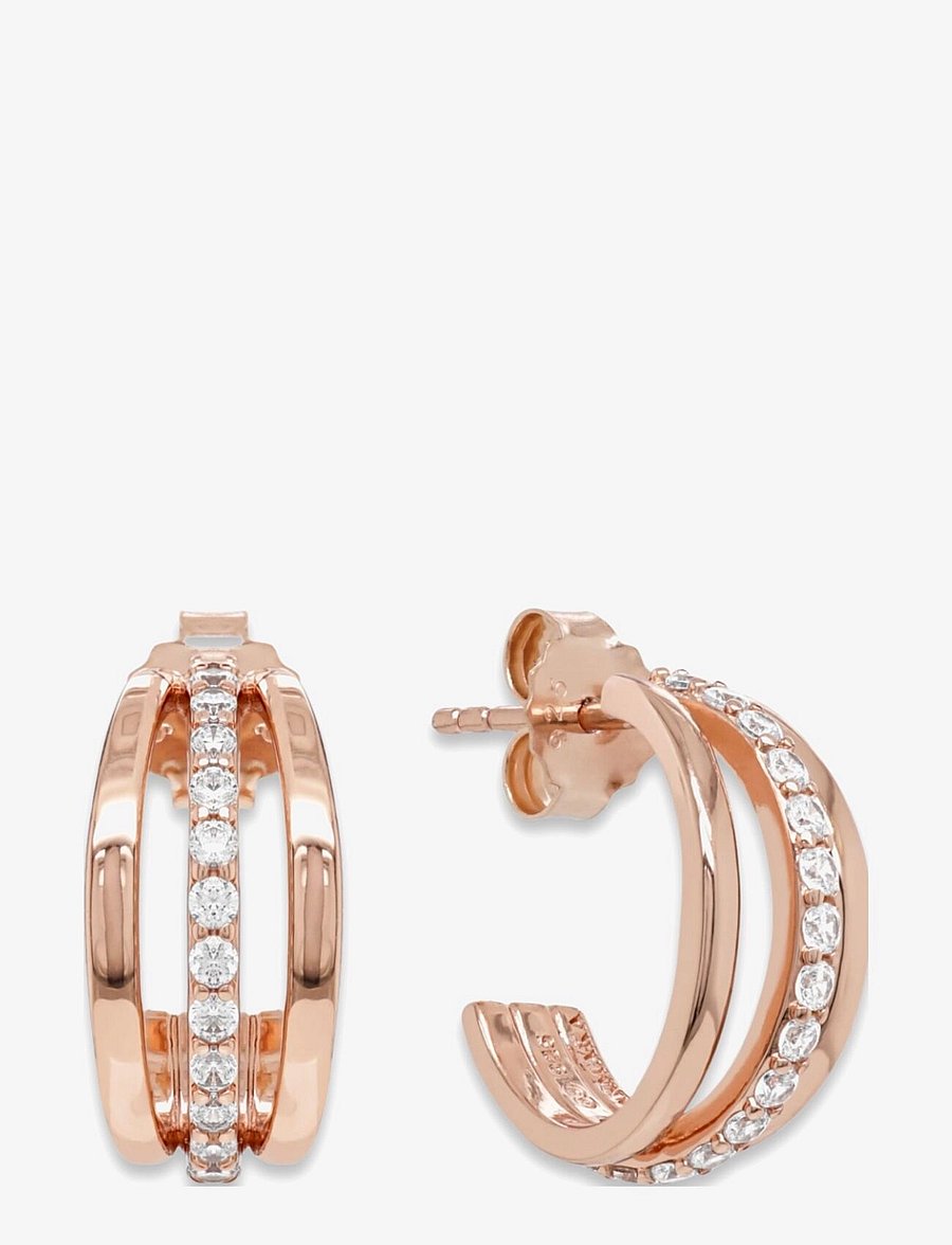 Marmara Sterling - Goldplated earrings - cerceaux - rose-goldplated - 1