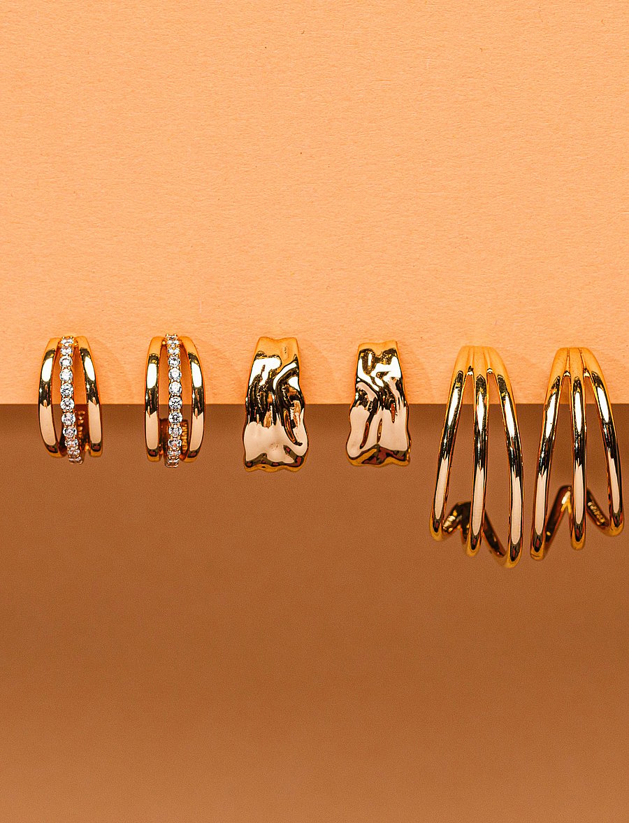 Marmara Sterling - Goldplated earrings - cerceaux - rose-goldplated - 0