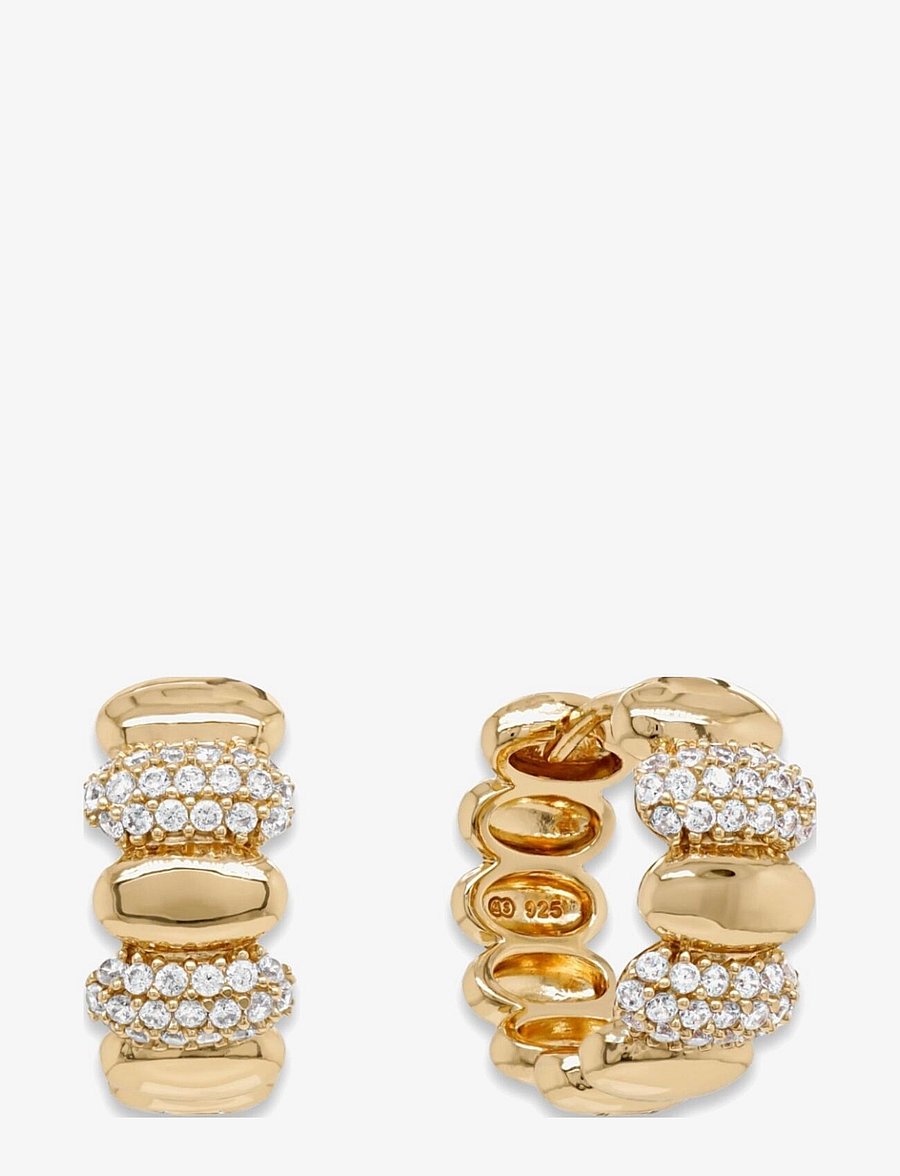 Marmara Sterling - Goldplated earrings - korvarenkaat - yellow-goldplated - 1