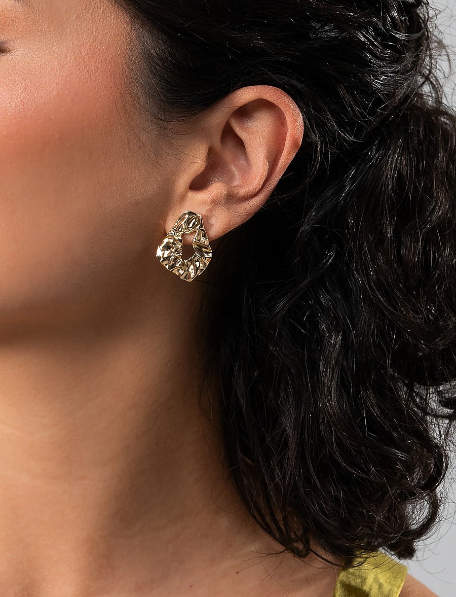 Marmara Sterling - 925 Silver earrings, yellow gold - yellow goldplated - 2