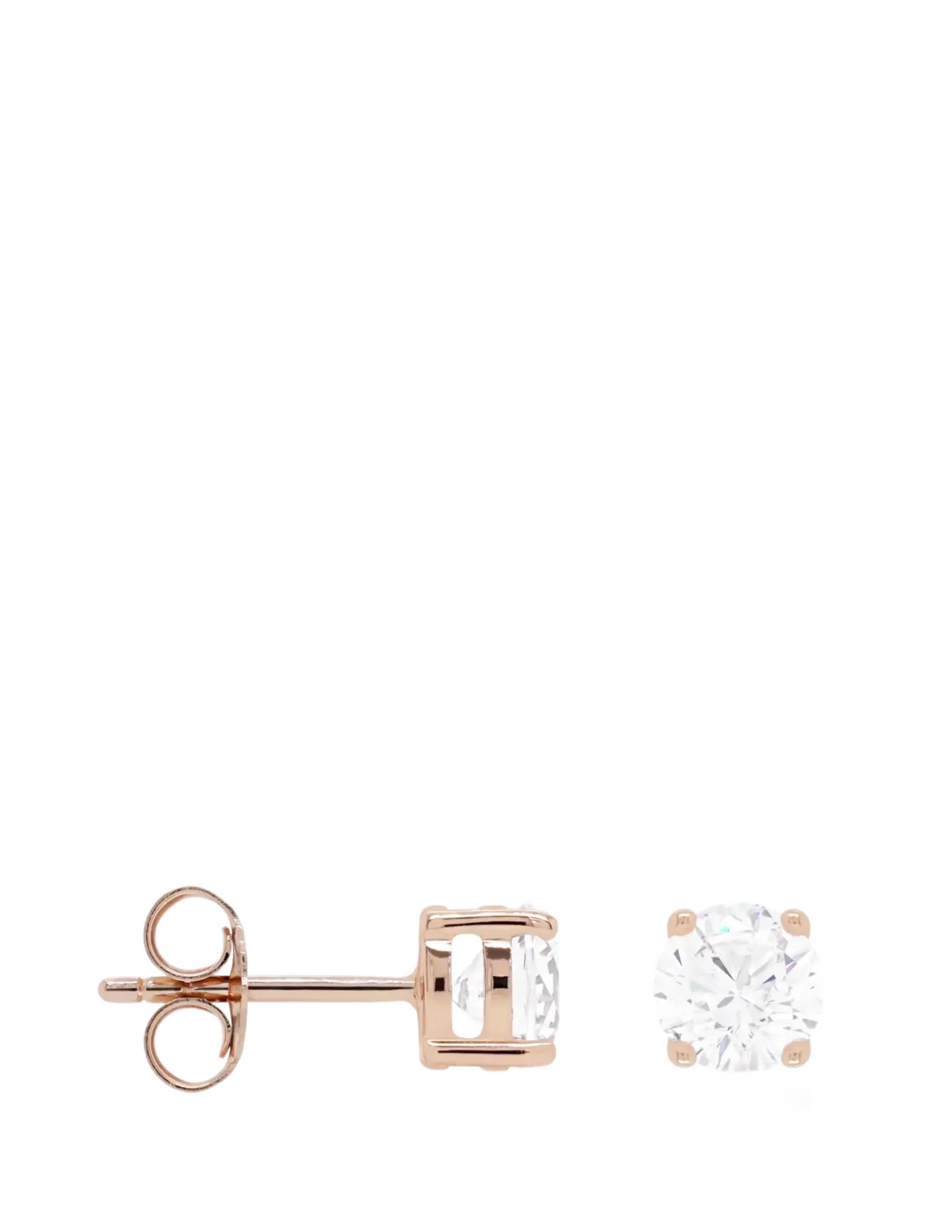Marmara Sterling 925 Silver Stud Earrings, Rose Gold, One Size, Rosa - Studs, Frauen