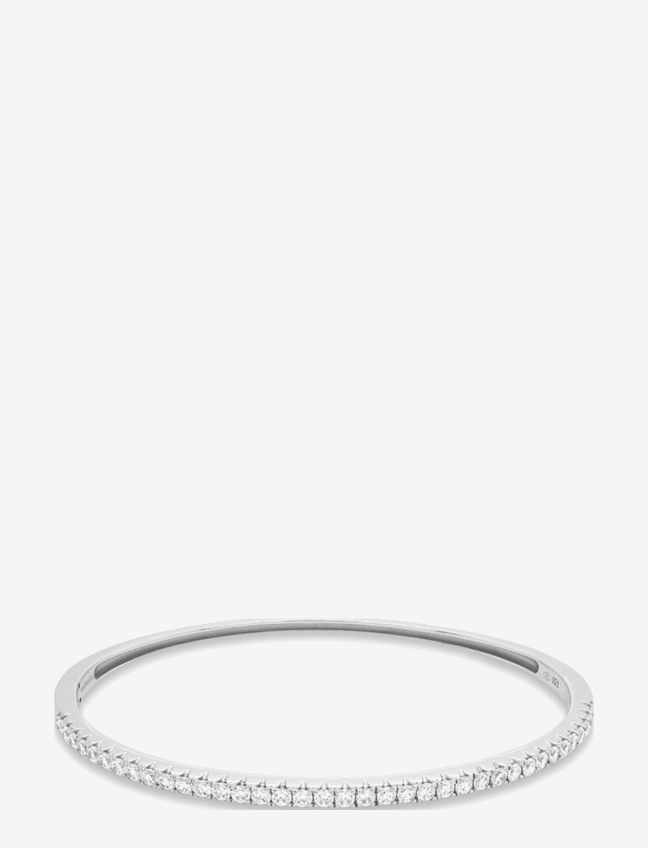 Marmara Sterling - Silver bangle bracelet - bangles - white - 1