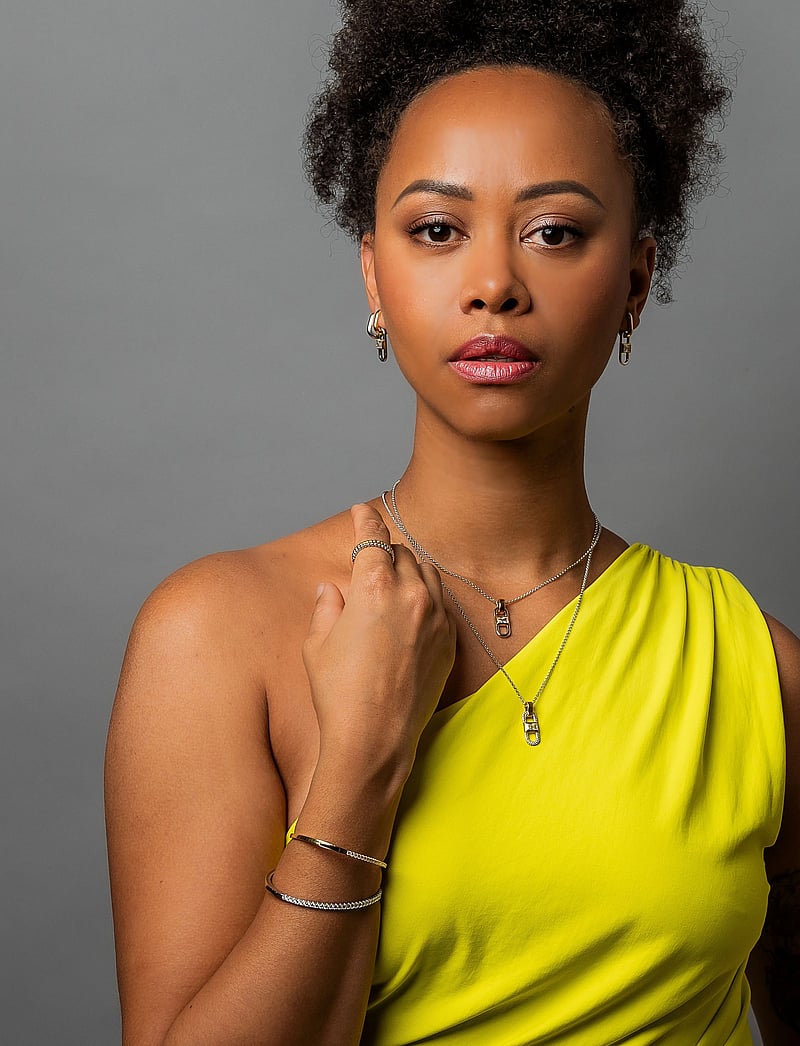 Marmara Sterling - Silver bangle bracelet - bangles - white - 0