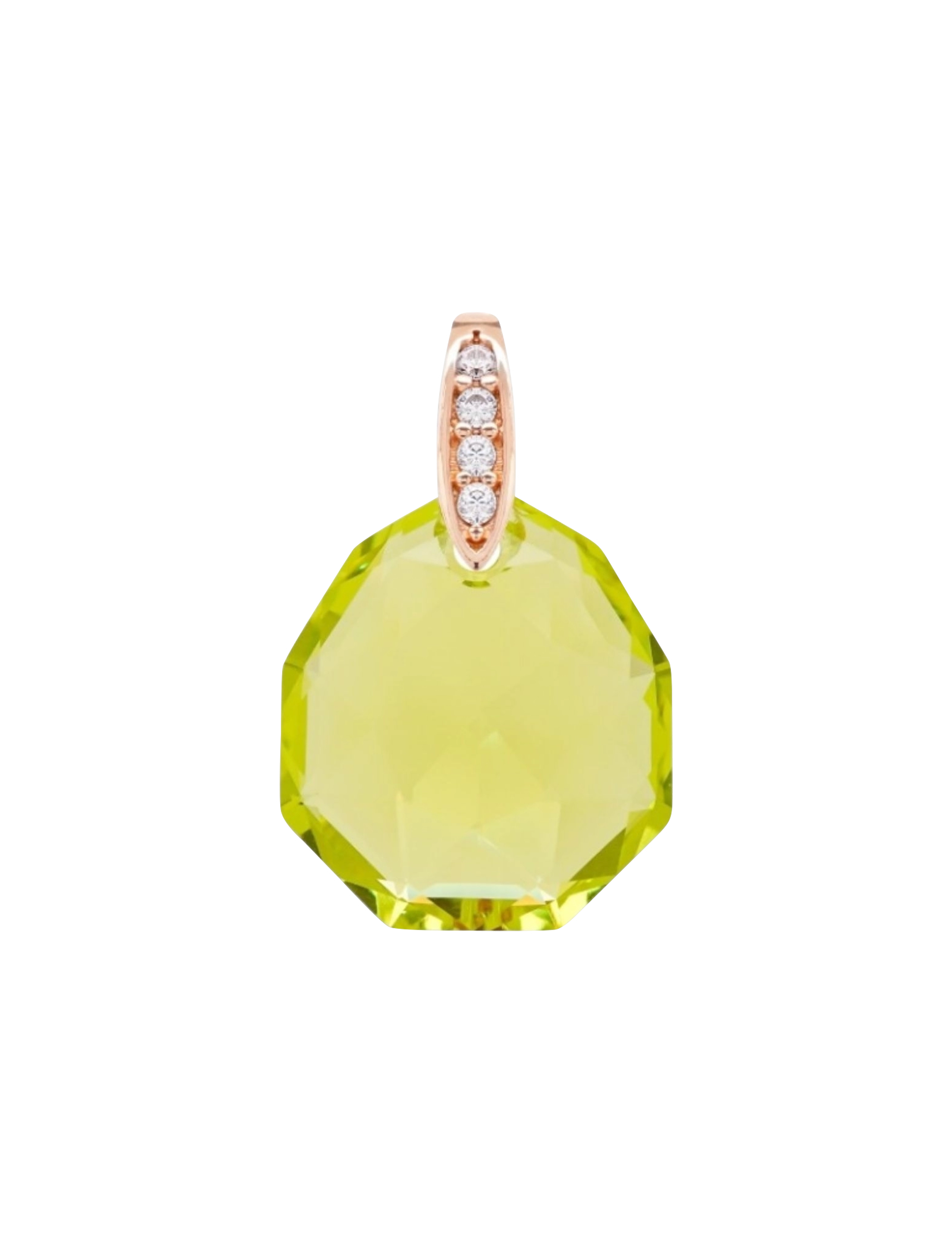 Marmara Sterling Goldplated pendant - Accessoires - CITRUS GREEN / gold