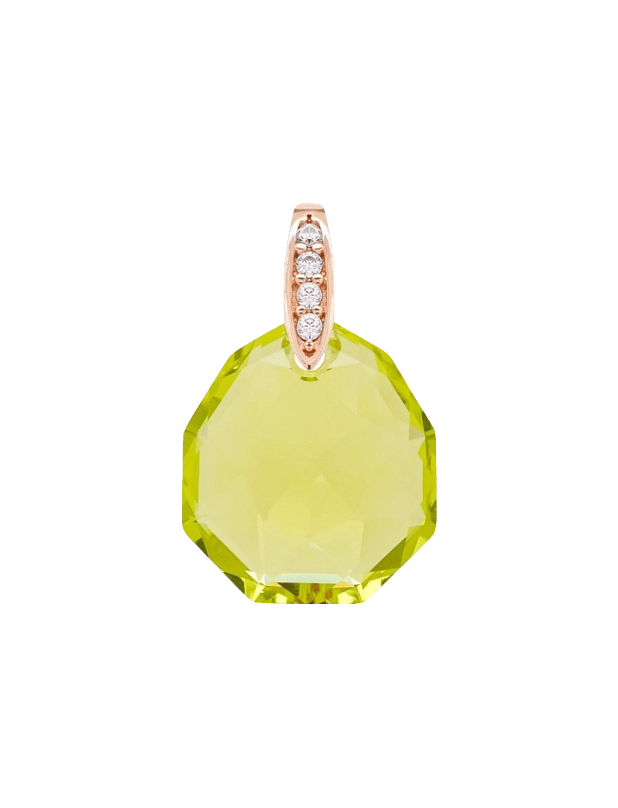 Marmara Sterling - Goldplated pendant - anhänger - citrus green - 1