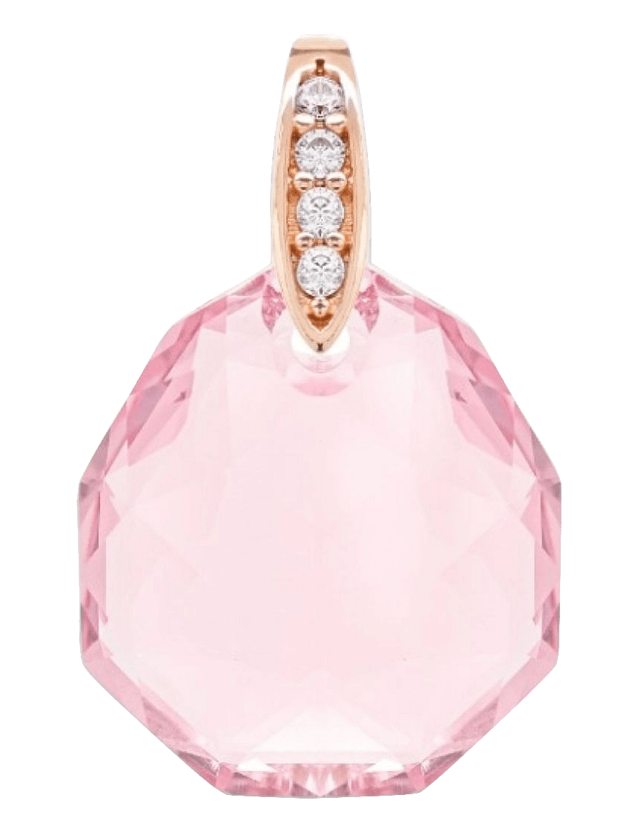 Marmara Sterling - Goldplated pendant - anhänger - light rose - 0