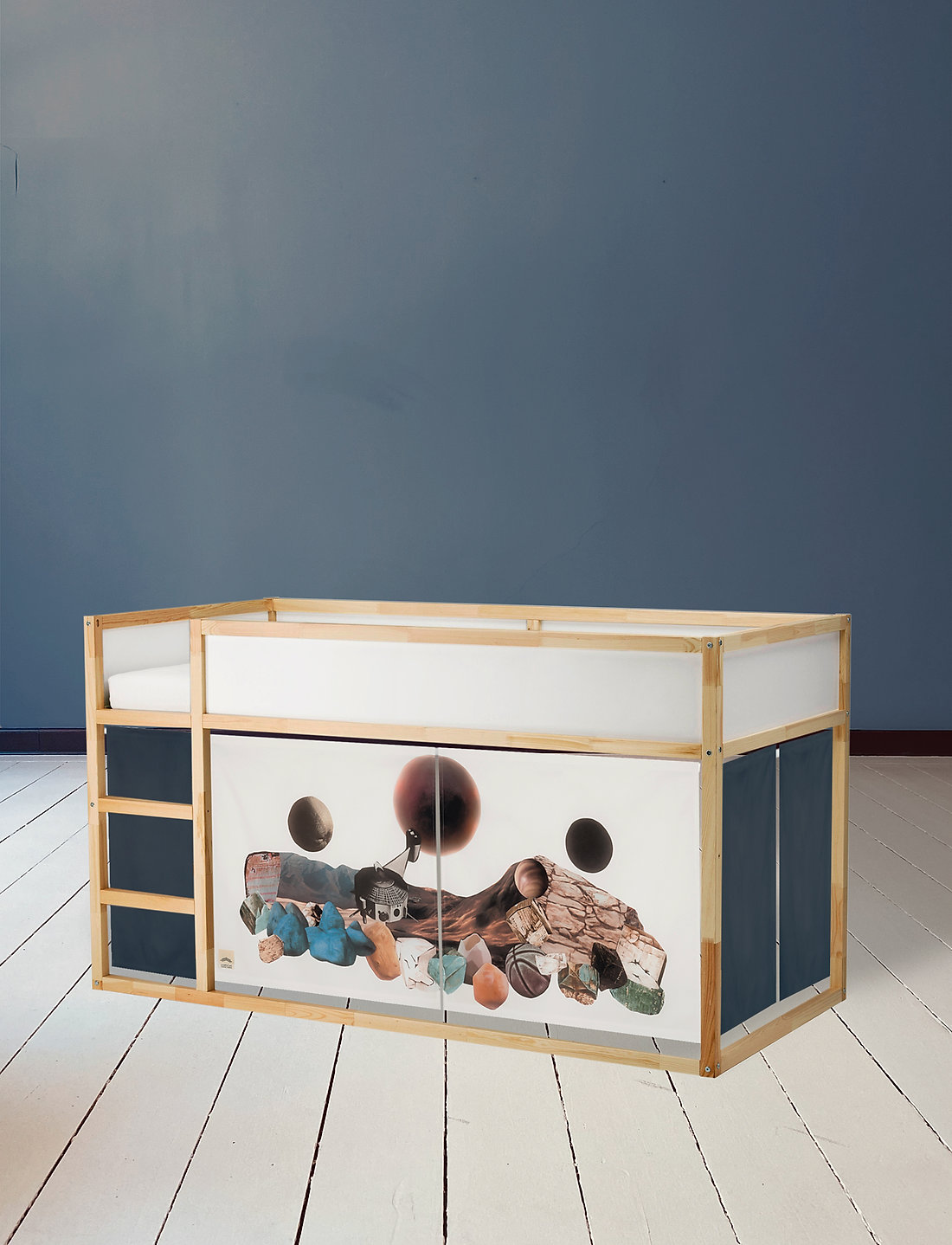 Marooms - Space Bed curtains - betthimmel - umbre blue - 4