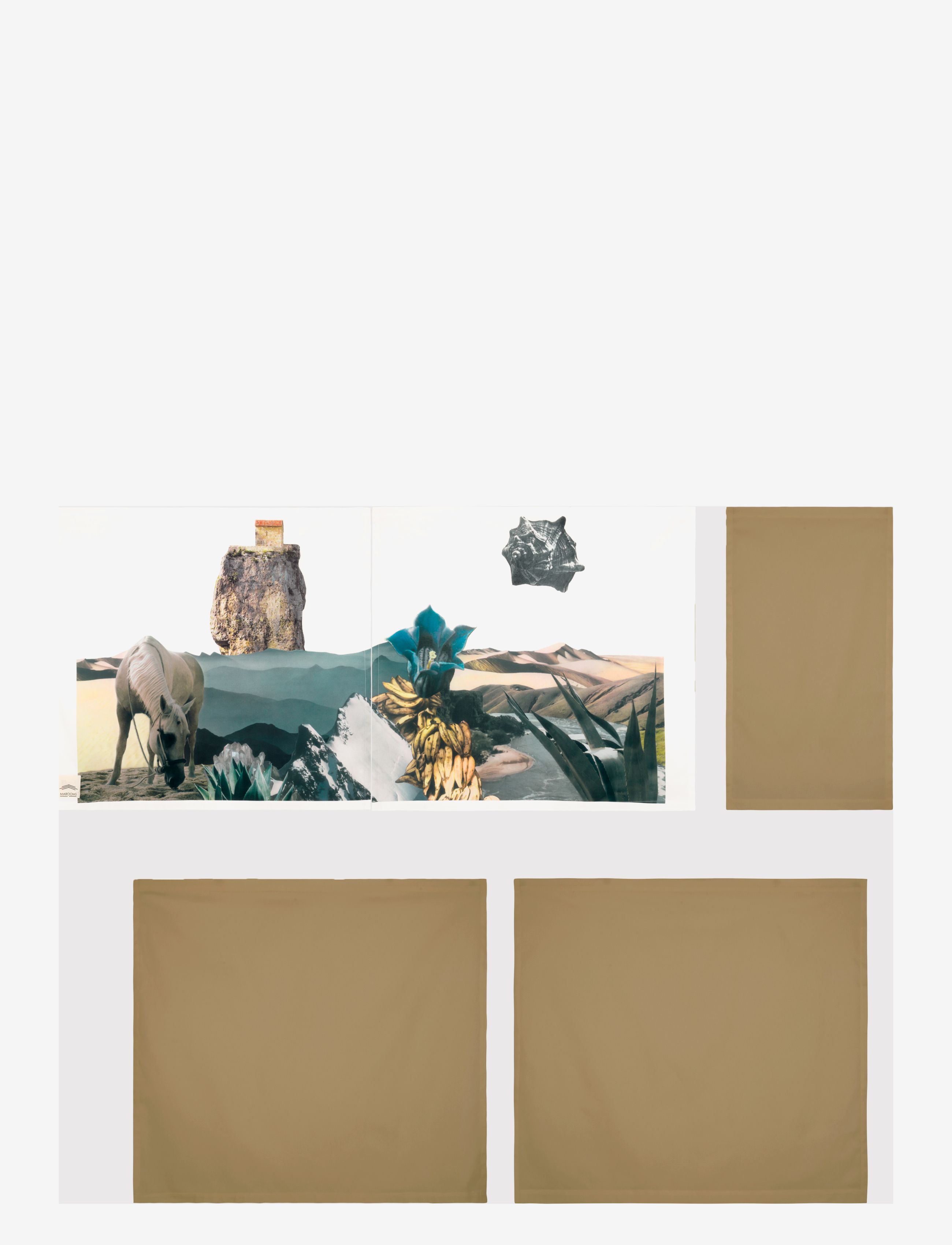 MAROOMS Nature Bed Curtains Weiß - 75X200X90CM - Kinder